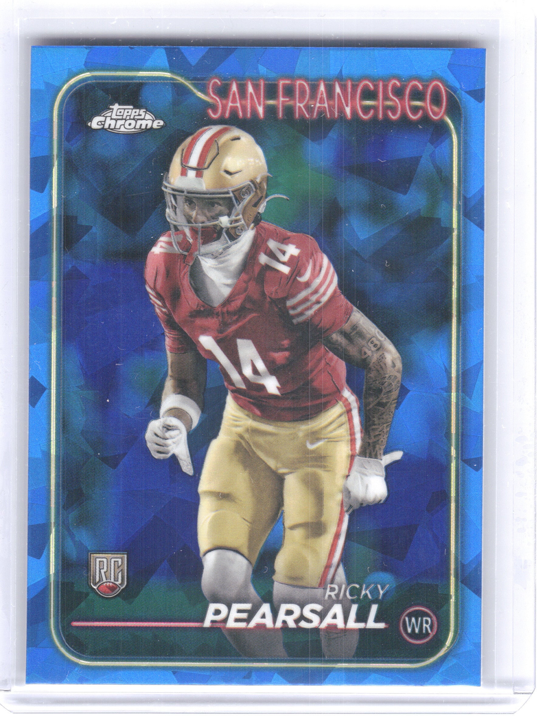 2024 Topps Chrome Sapphire Edition #243 Ricky Pearsall San Francisco 49ers RC
