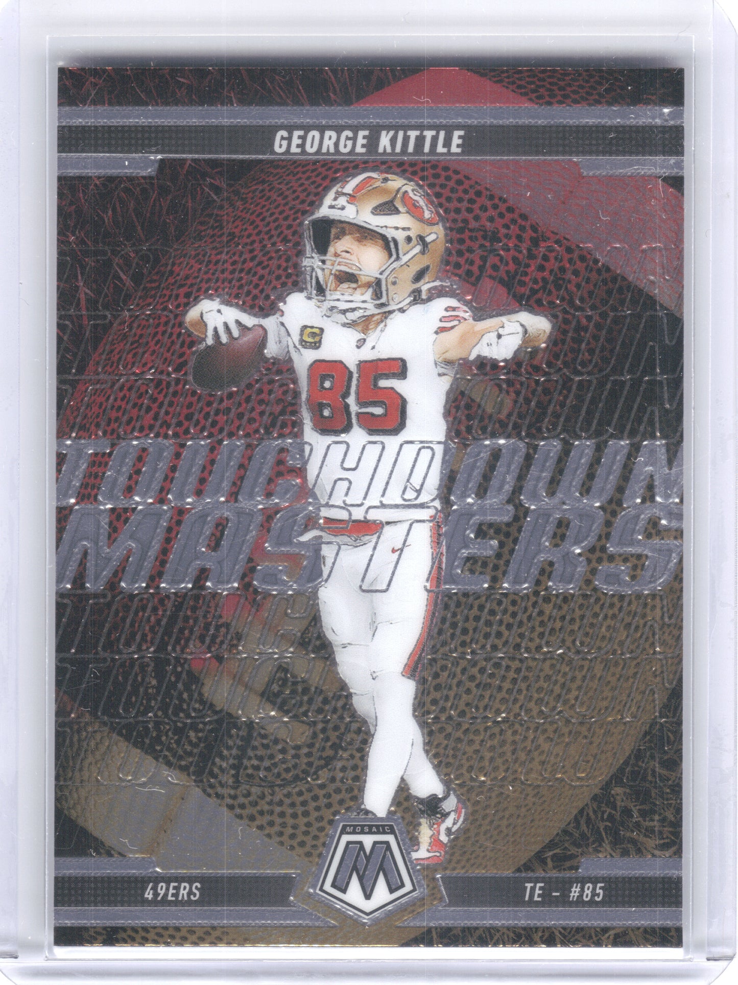 2025 Panini Mosaic #14 George Kittle Touchdown Masters San Francisco 49ers