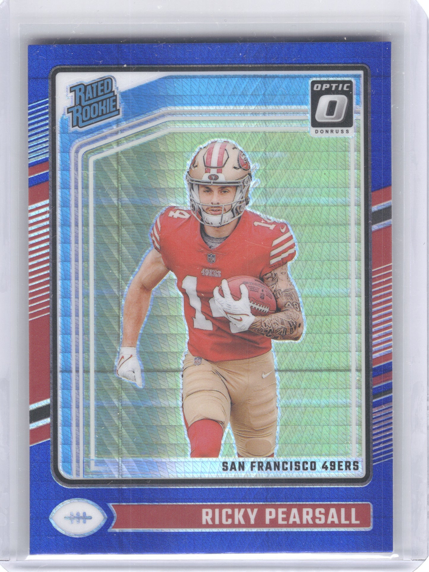 2024 Donruss Optic #284 Ricky Pearsall Blue Hyper San Francisco 49ers