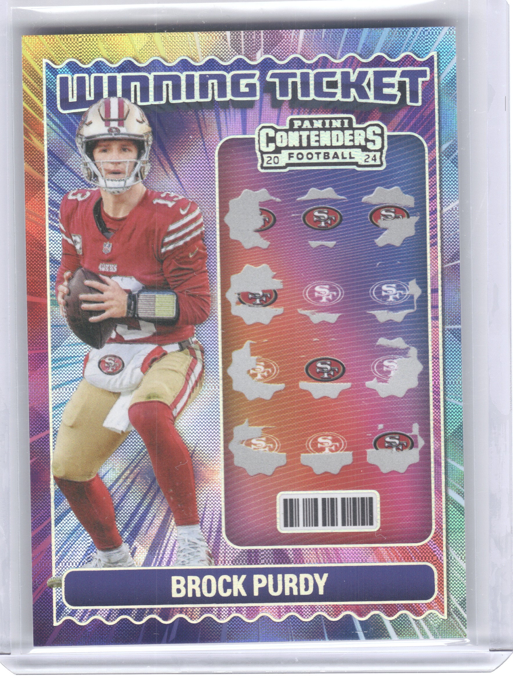 2024 Panini Contenders #2 Brock Purdy Winning Ticket San Francisco 49ers