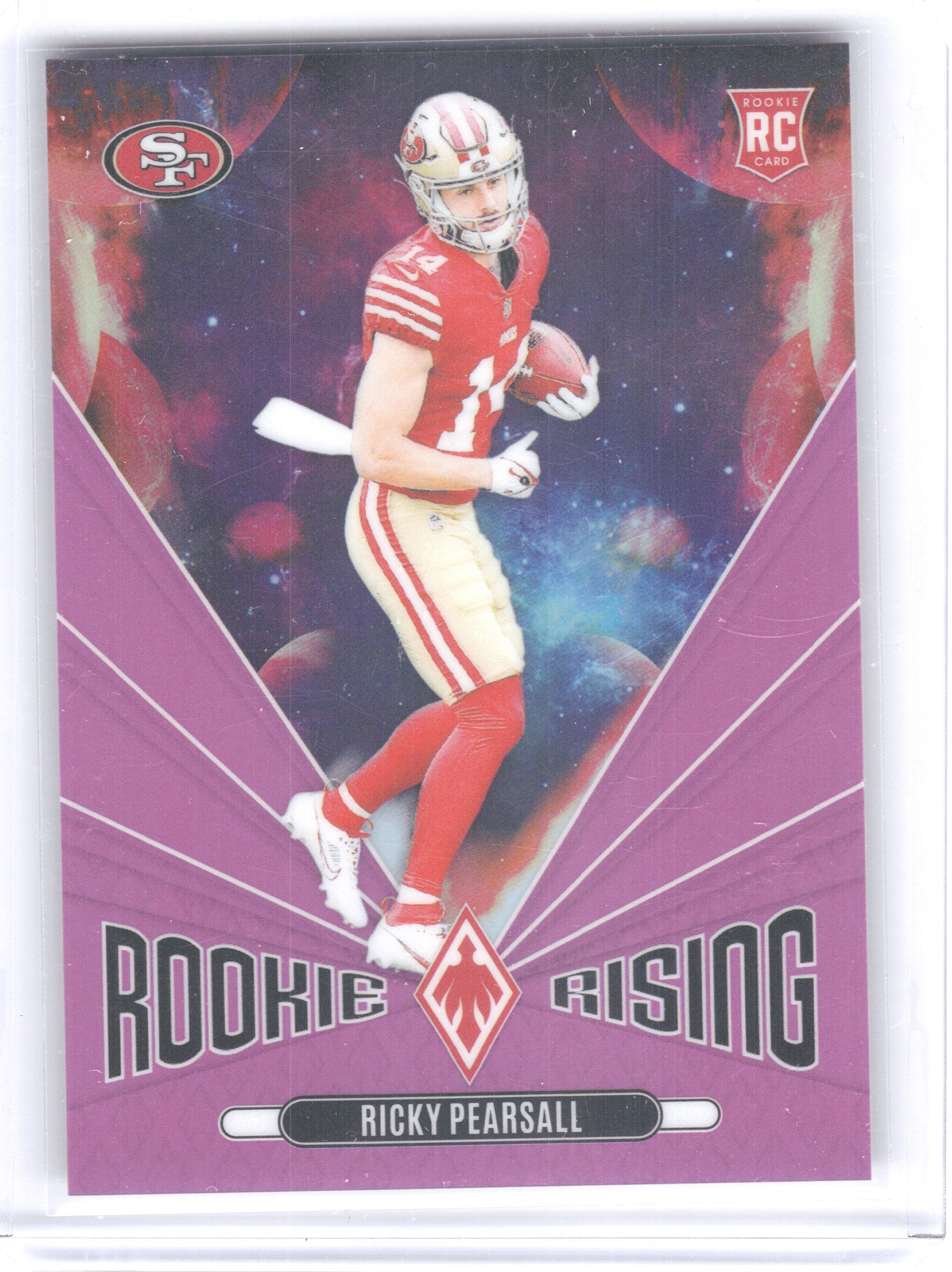 2024 Panini Phoenix #RR-RPL Ricky Pearsall Rookie Rising Pink #/80 San Francisco 49ers SN