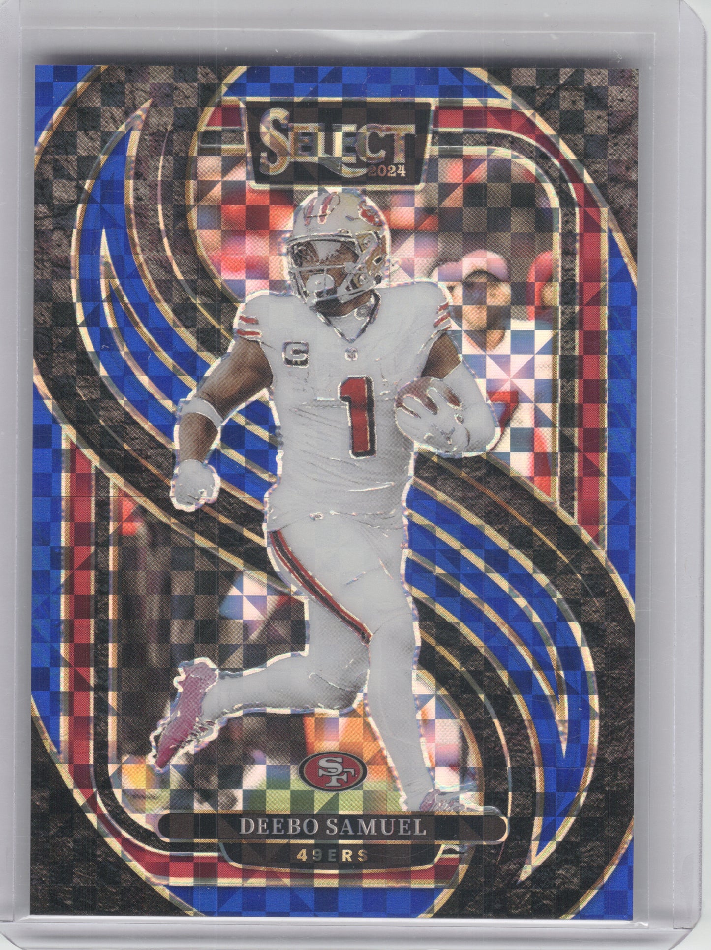 2024 Panini Select #146 Deebo Samuel Blue Prizm #/175 San Francisco 49ers SN