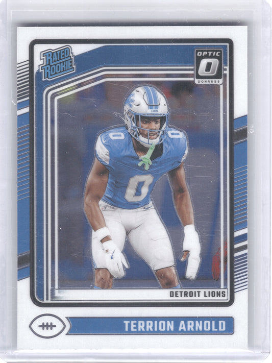 2024 Donruss Optic #290 Terrion Arnold Detroit Lions RC