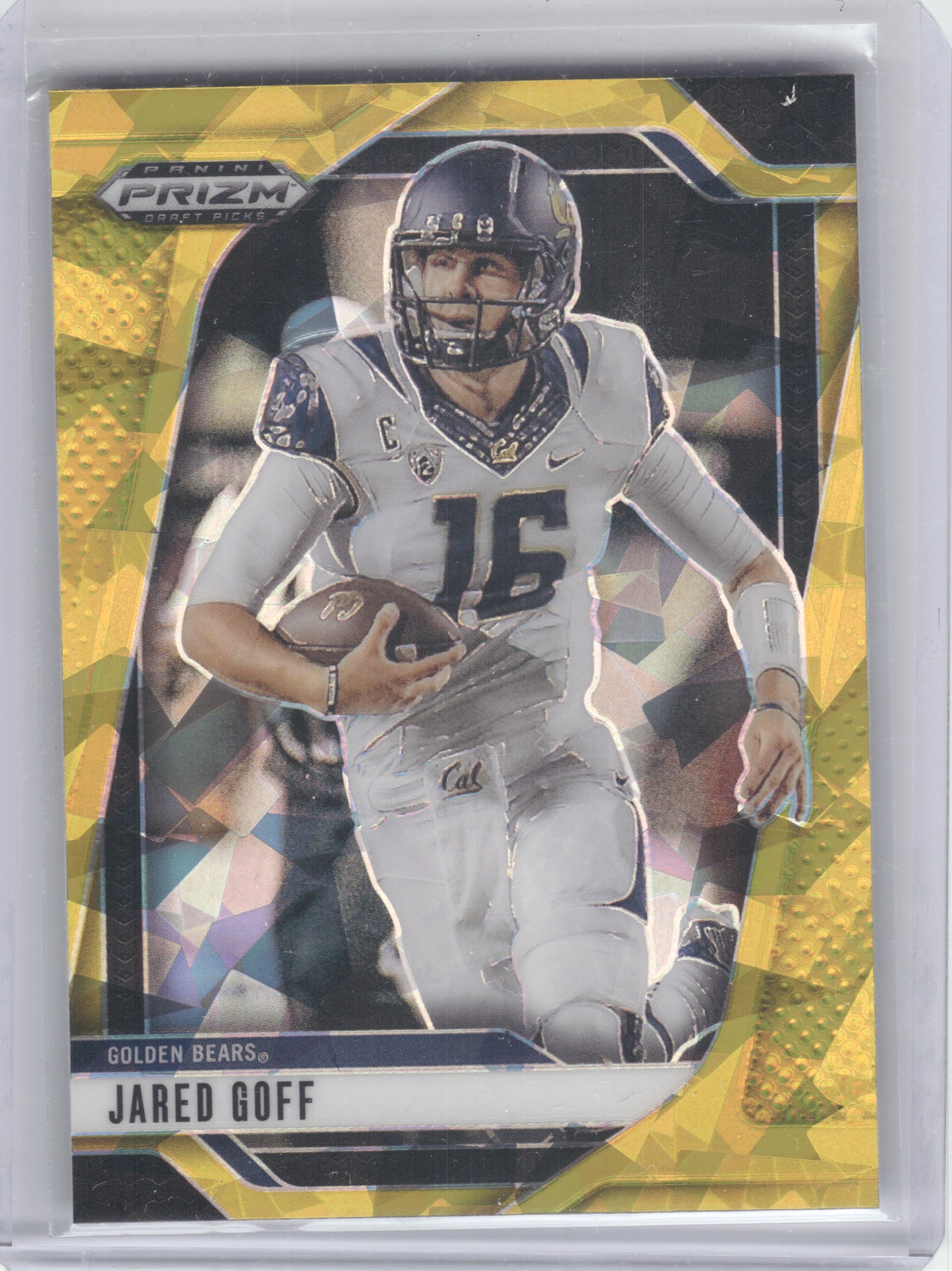 2025 Panini Prizm Draft Picks #172 Jared Goff Prizms Gold Ice California Golden Bears