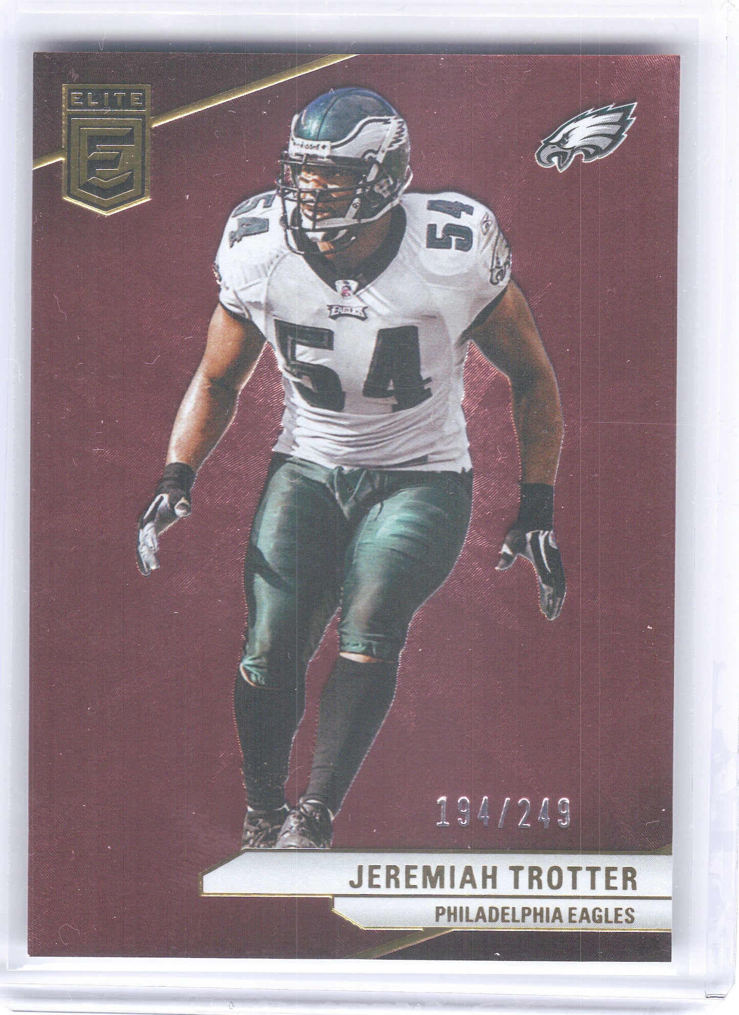2024 Donruss Elite #66 Jeremiah Trotter Maroon #/249 Philadelphia Eagles SN