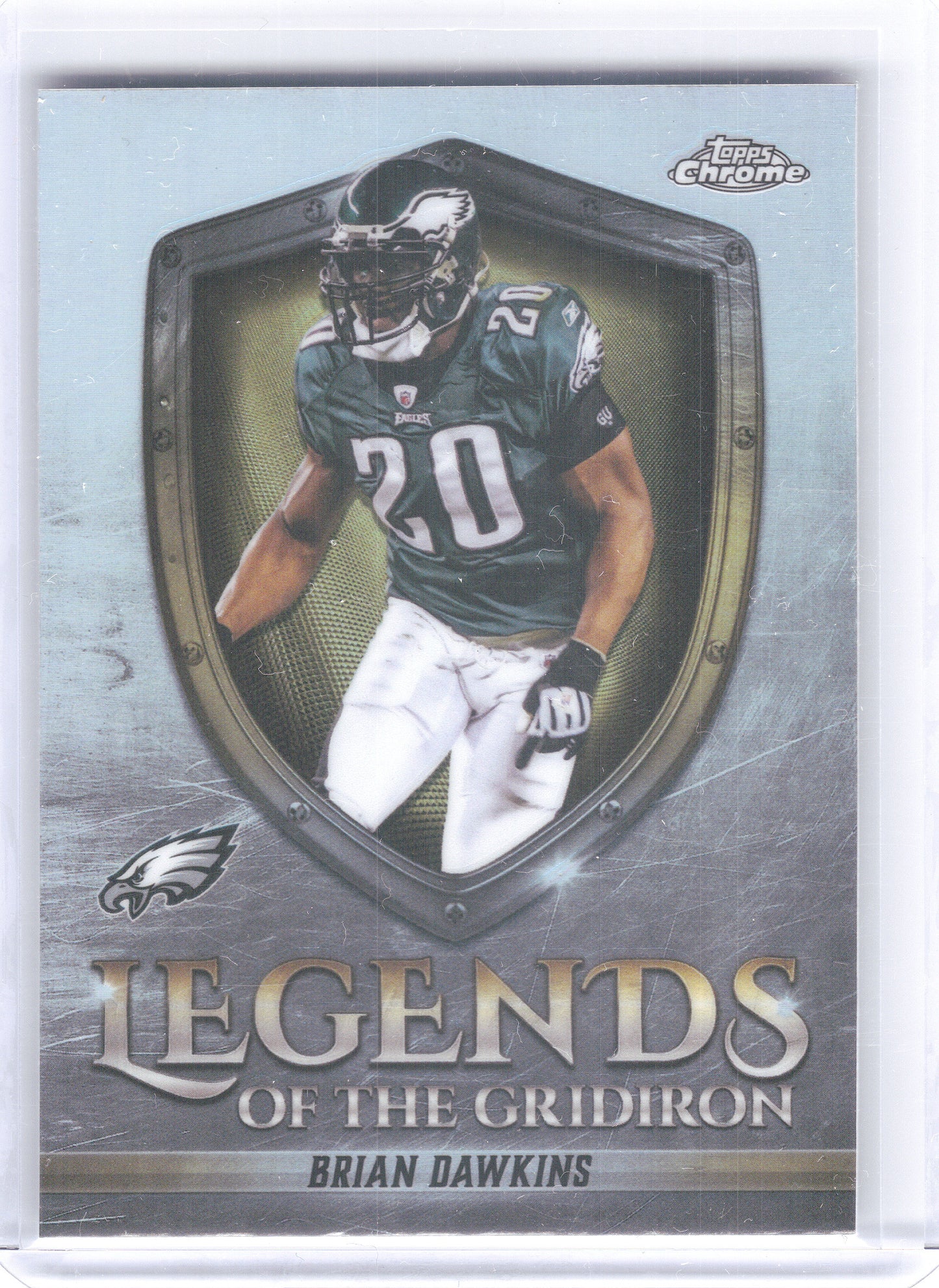 2025 Topps Chrome #LOG-38 Brian Dawkins Legends of the Gridiron Refractor Philadelphia Eagles