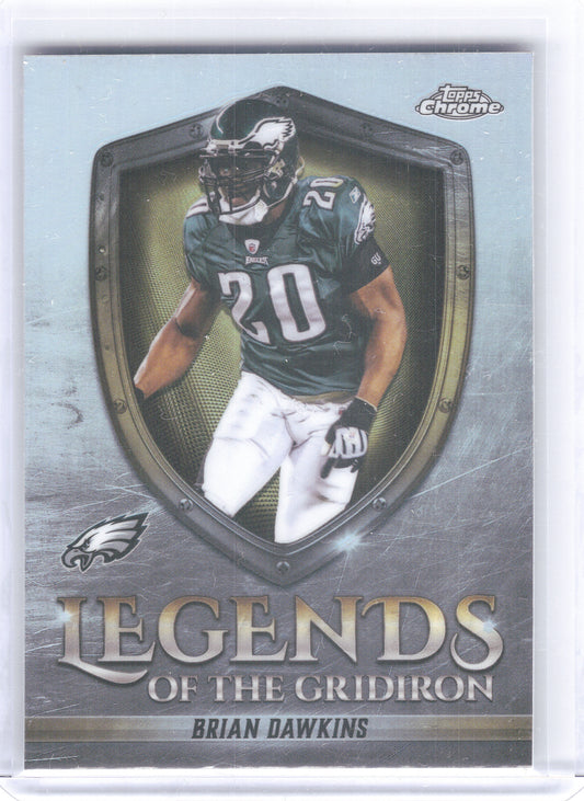 2025 Topps Chrome #LOG-38 Brian Dawkins Legends of the Gridiron Refractor Philadelphia Eagles