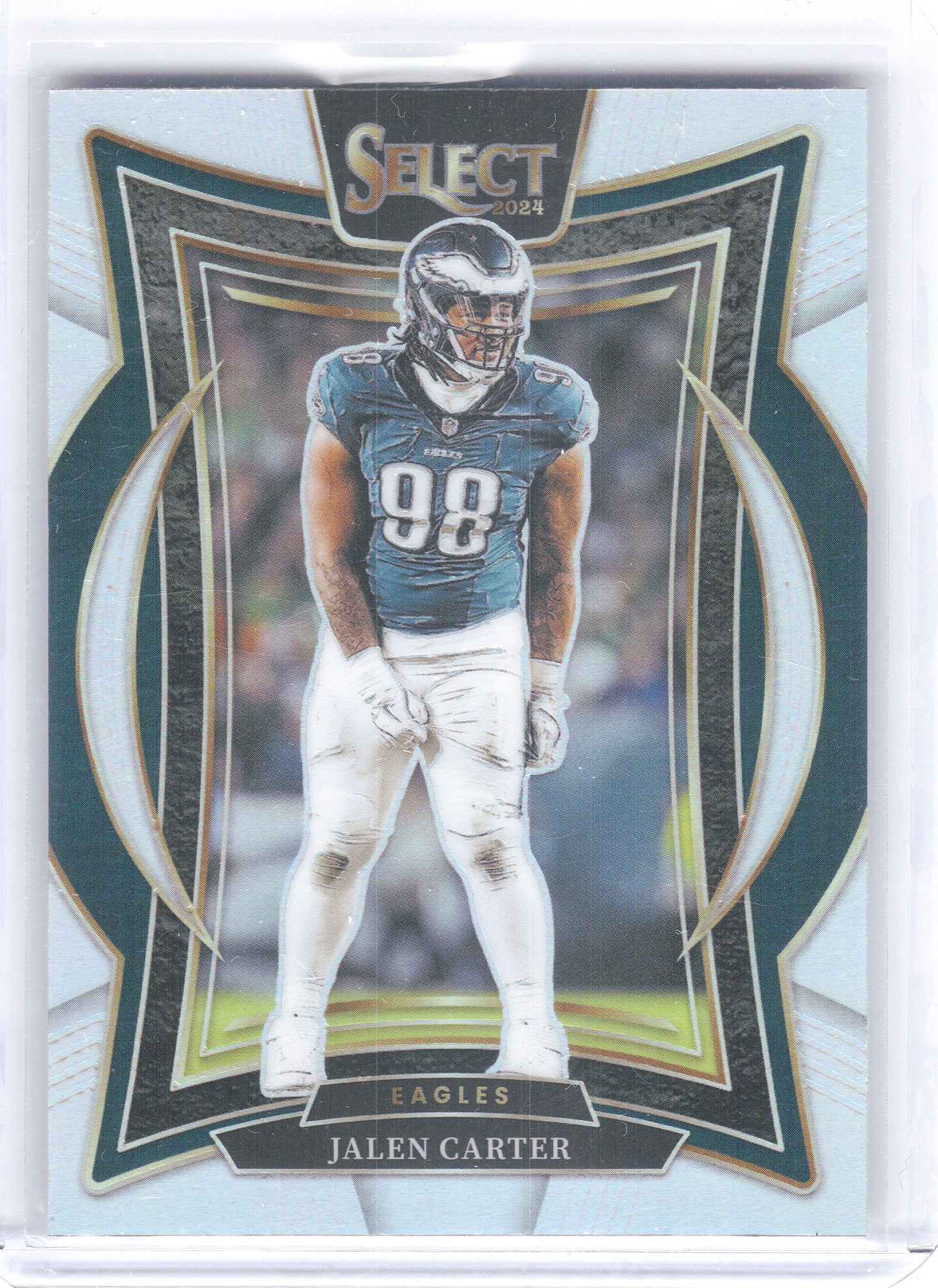 2024 Panini Select #65 Jalen Carter Silver Prizm Philadelphia Eagles