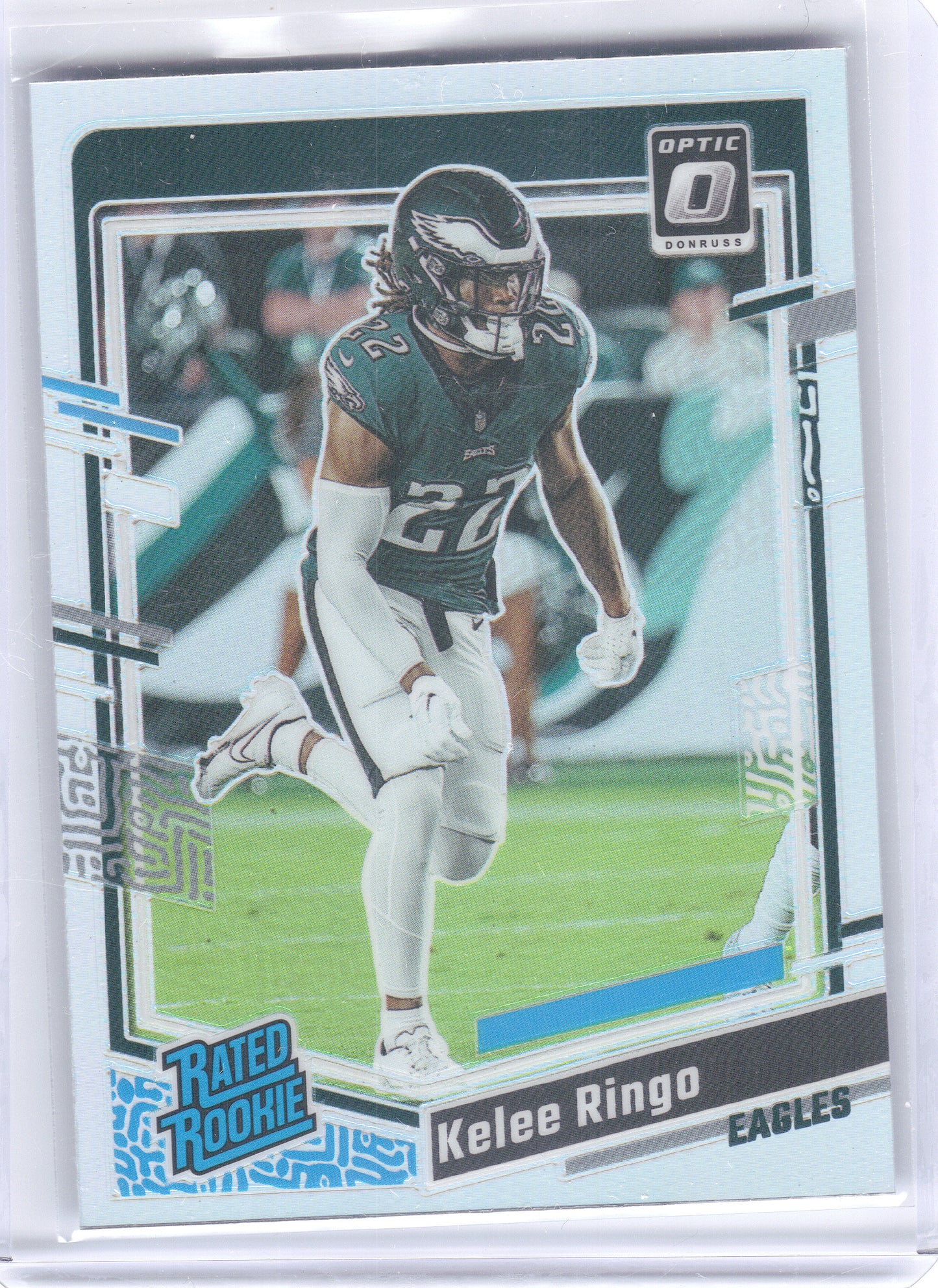 2023 Donruss Optic #282 Kelee Ringo Holo Philadelphia Eagles RC