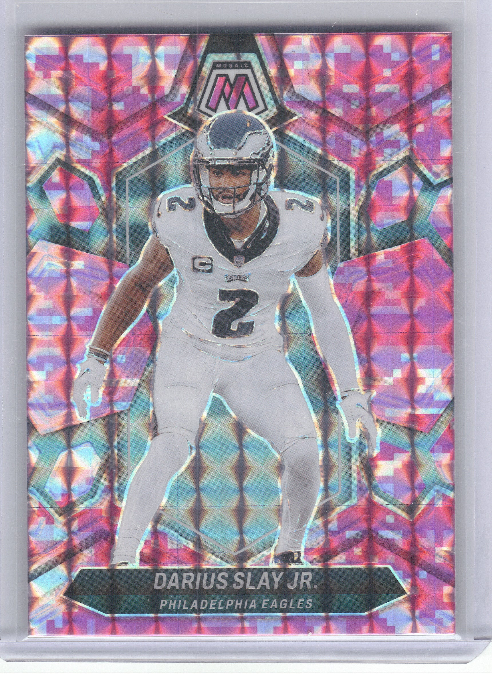 2024 Panini Mosaic #182 Darius Slay Jr. Mosaic Camo Pink Philadelphia Eagles