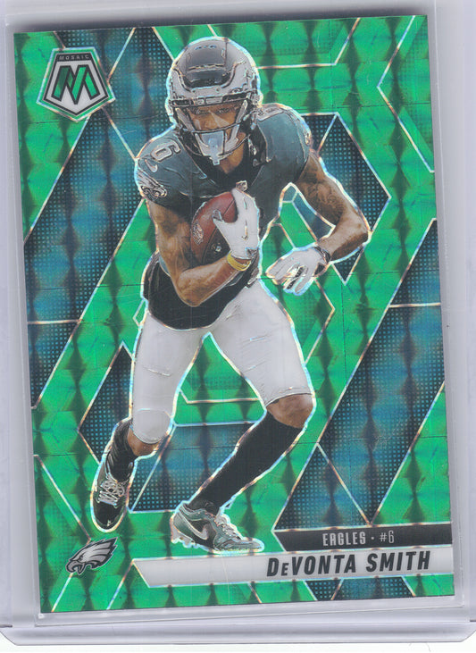 2025 Panini Mosaic #119 DeVonta Smith Mosaic Green Philadelphia Eagles