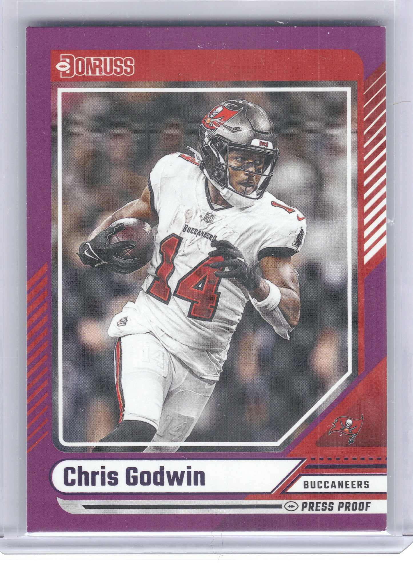 2024 Donruss #247 Chris Godwin Press Proof Purple Tampa Bay Buccaneers