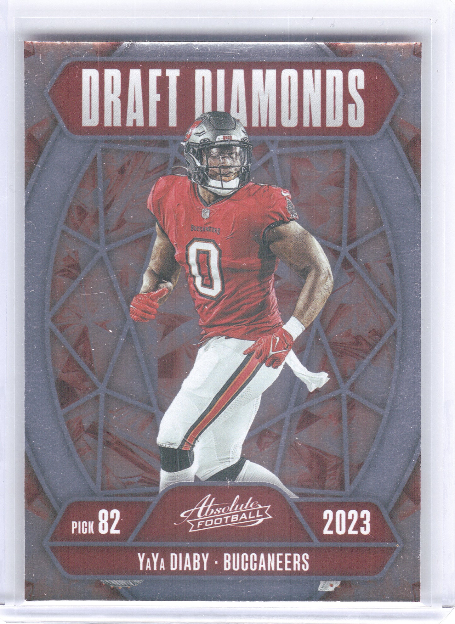2025 Panini Absolute #DD-YDY YaYa Diaby Draft Diamonds Tampa Bay Buccaneers