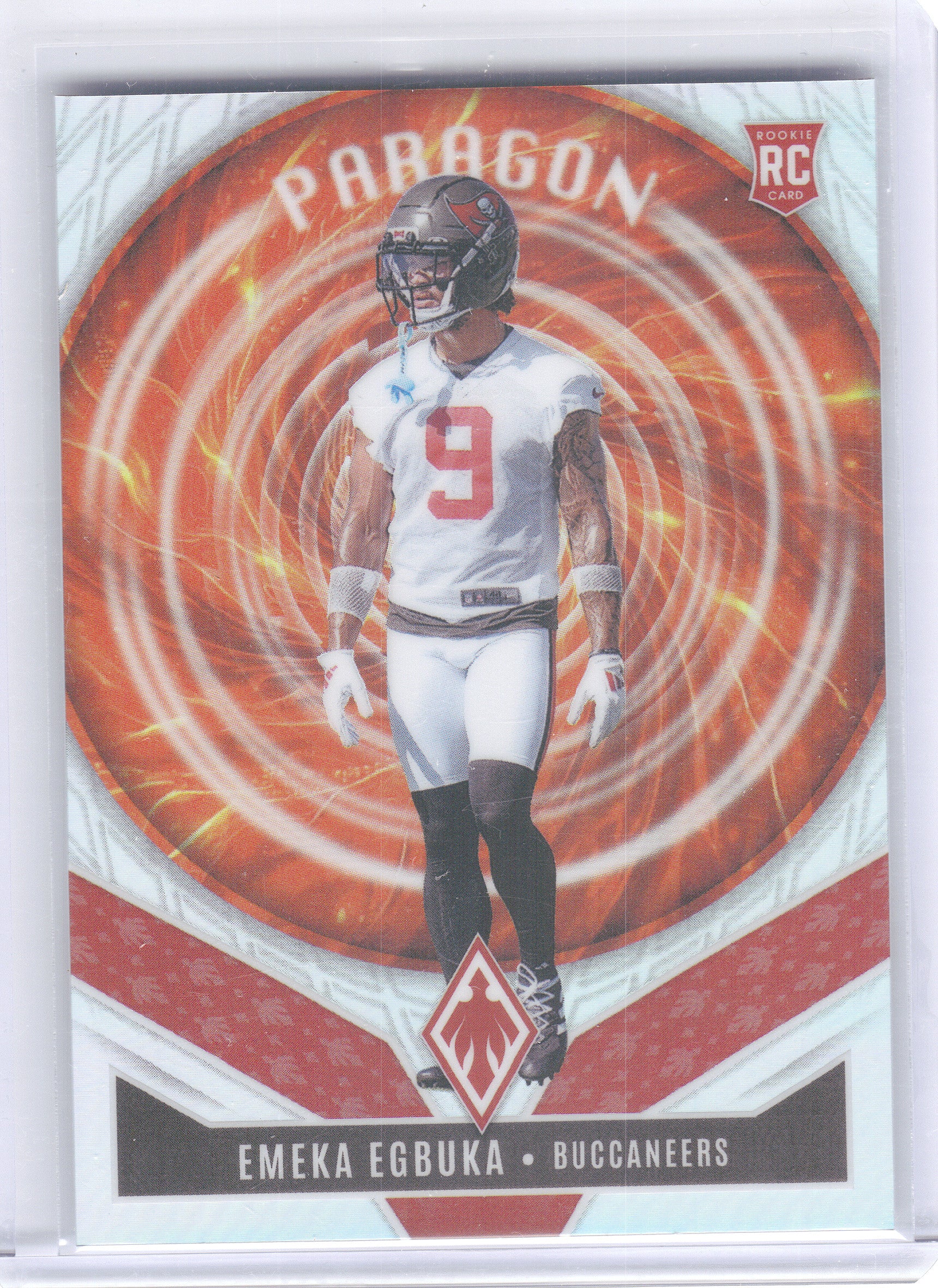 2025 Panini Phoenix #3 Emeka Egbuka Paragon Silver Winter Prizm #/199 Tampa Bay Buccaneers SN