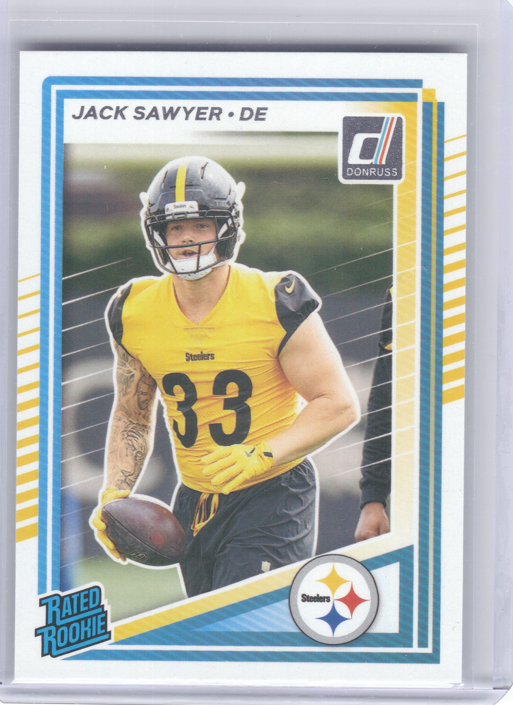 2025 Donruss #390 Jack Sawyer Pittsburgh Steelers RC