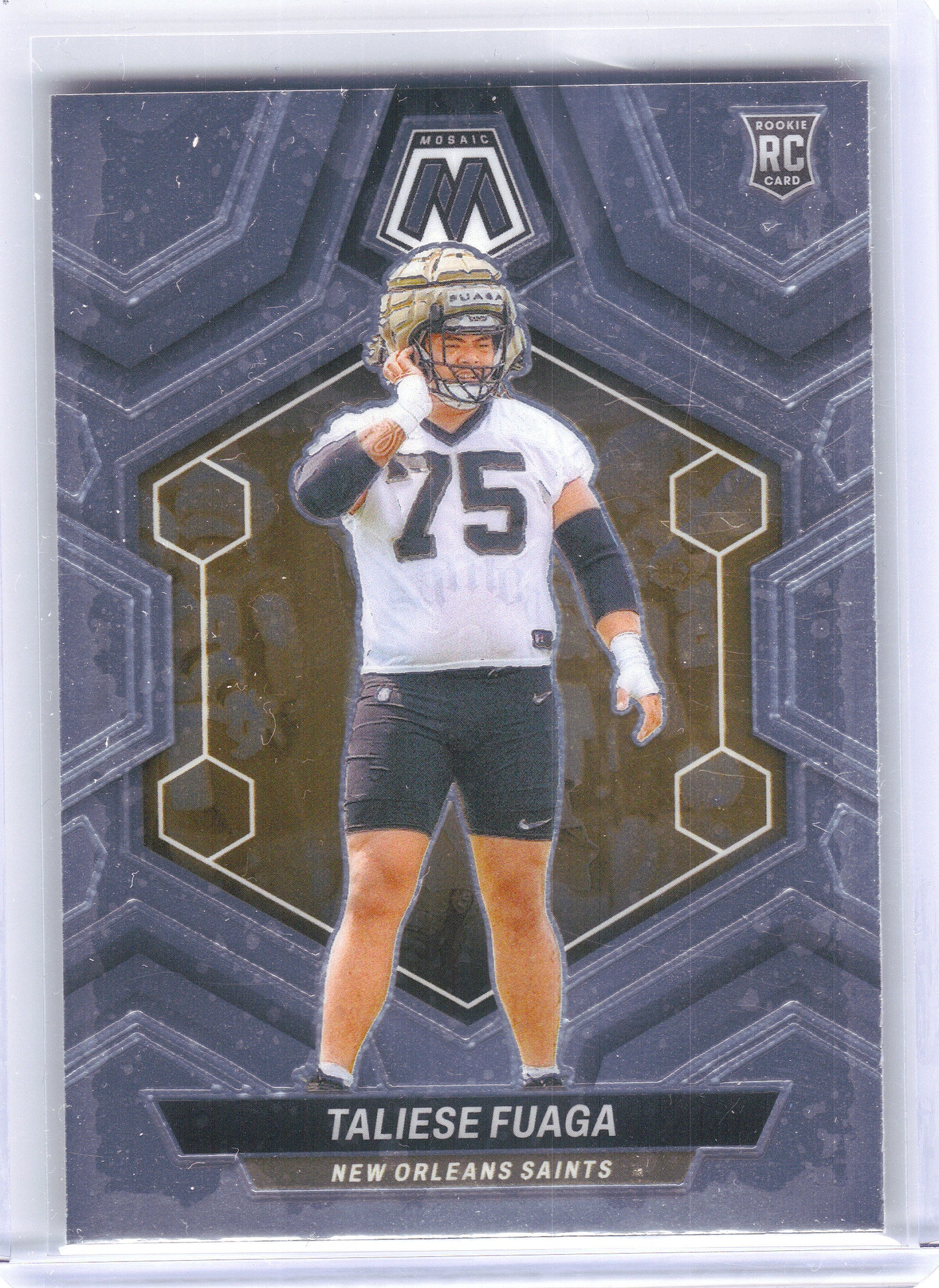 2024 Panini Mosaic #314 Taliese Fuaga New Orleans Saints RC