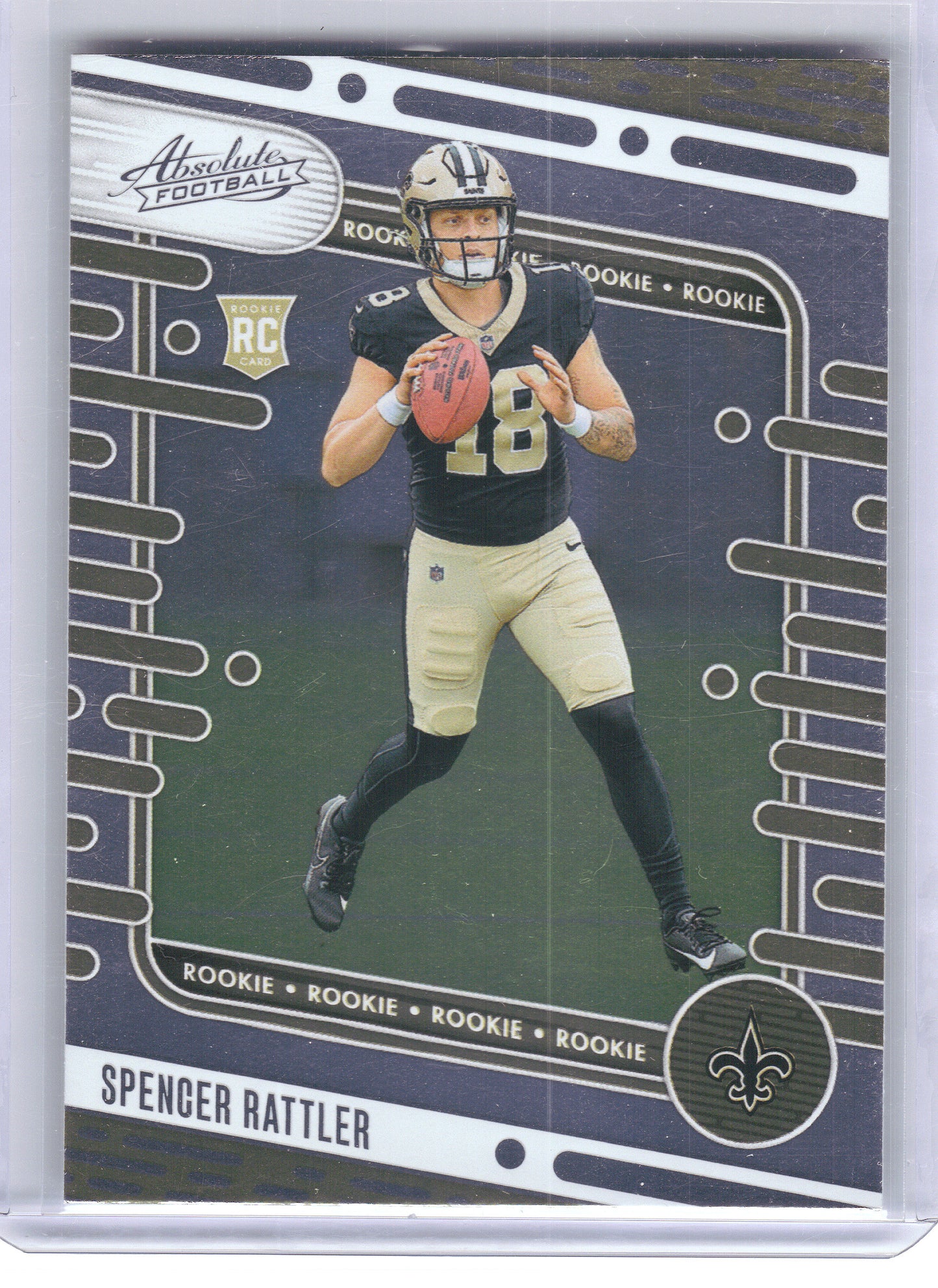 2024 Panini Absolute #194 Spencer Rattler Yellow New Orleans Saints