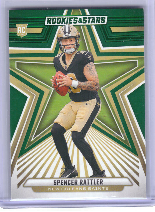 2024 Panini Rookies & Stars #189 Spencer Rattler Green New Orleans Saints