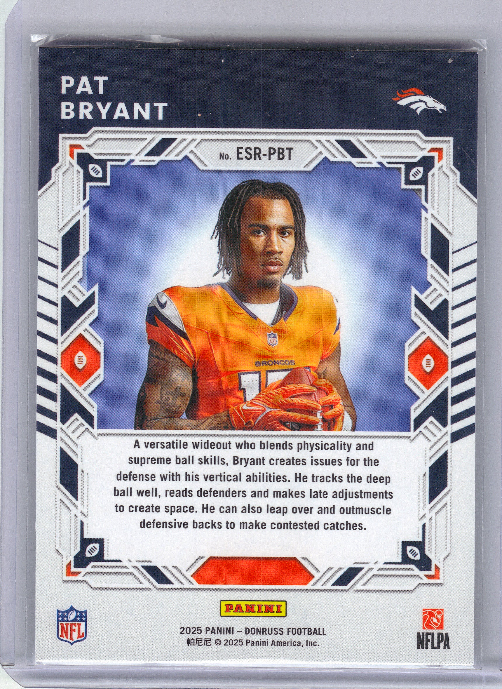 2025 Donruss #ESR-PBT Pat Bryant The Elite Series Rookies Denver Broncos