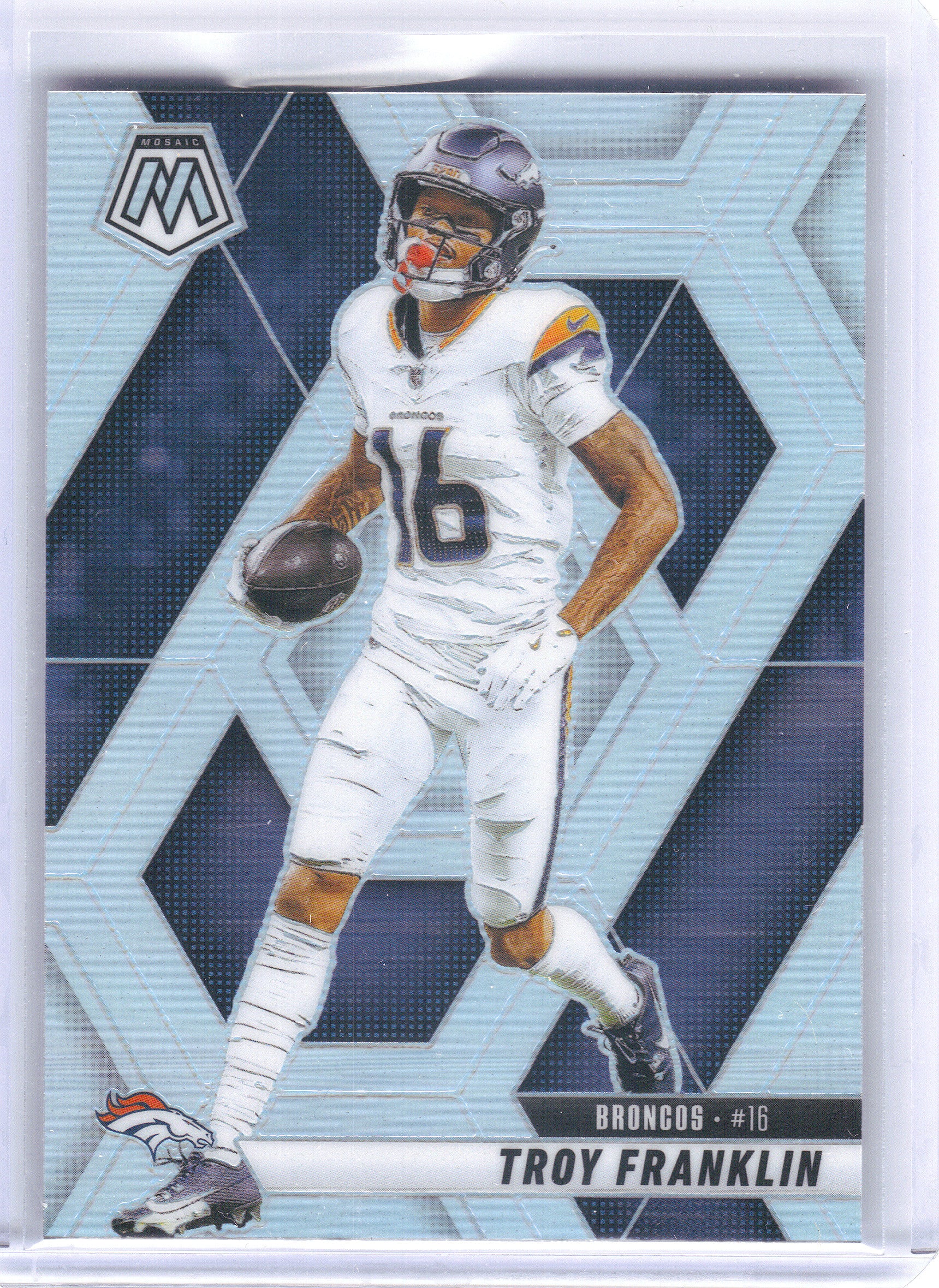 2025 Panini Mosaic #16 Troy Franklin Silver Denver Broncos