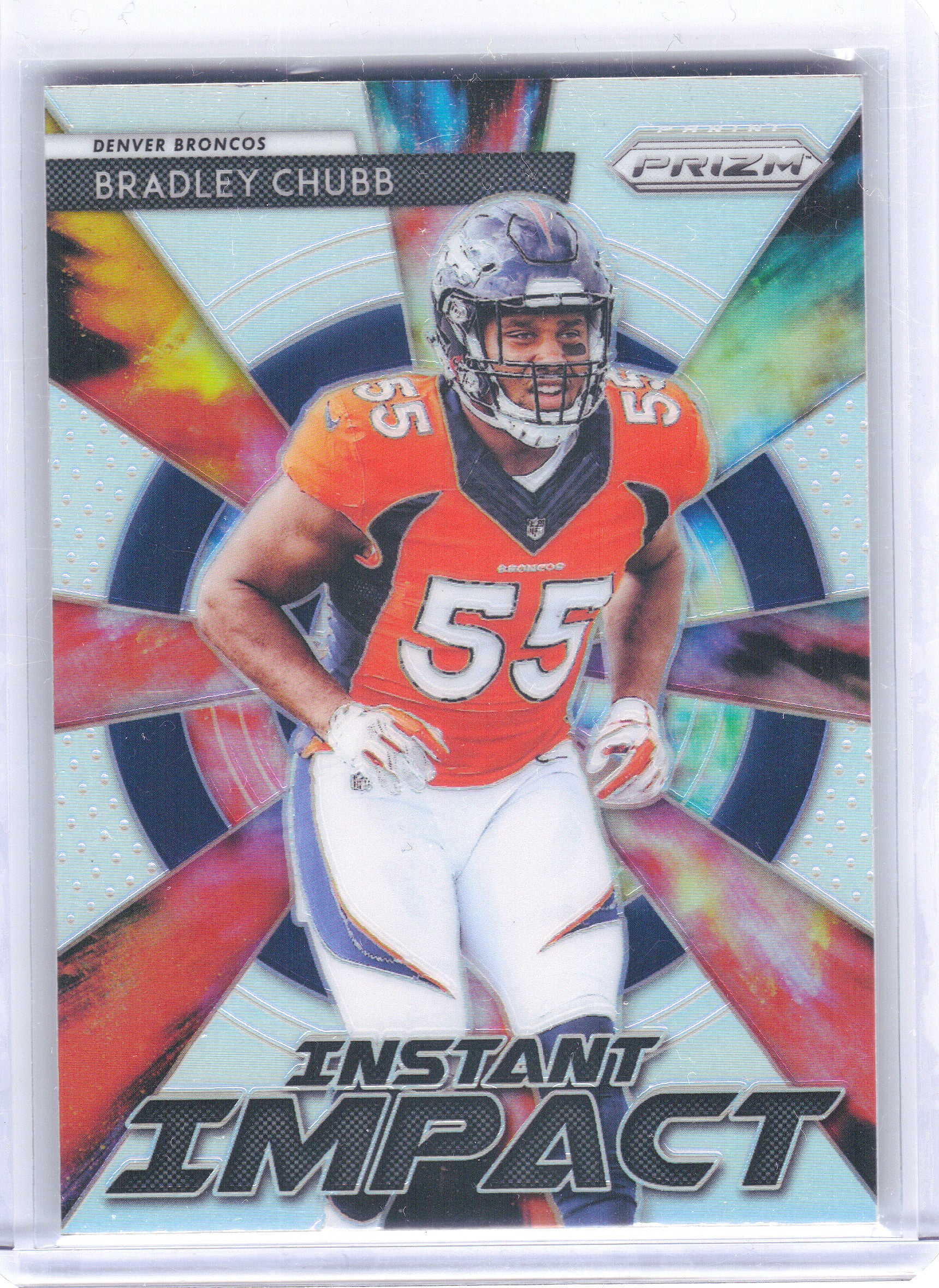 2018 Panini Prizm #II-4 Bradley Chubb Instant Impact Prizm Denver Broncos