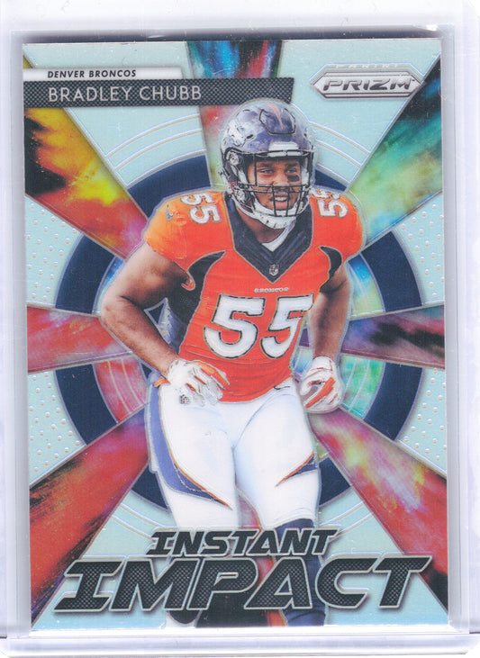 2018 Panini Prizm #II-4 Bradley Chubb Instant Impact Prizm Denver Broncos