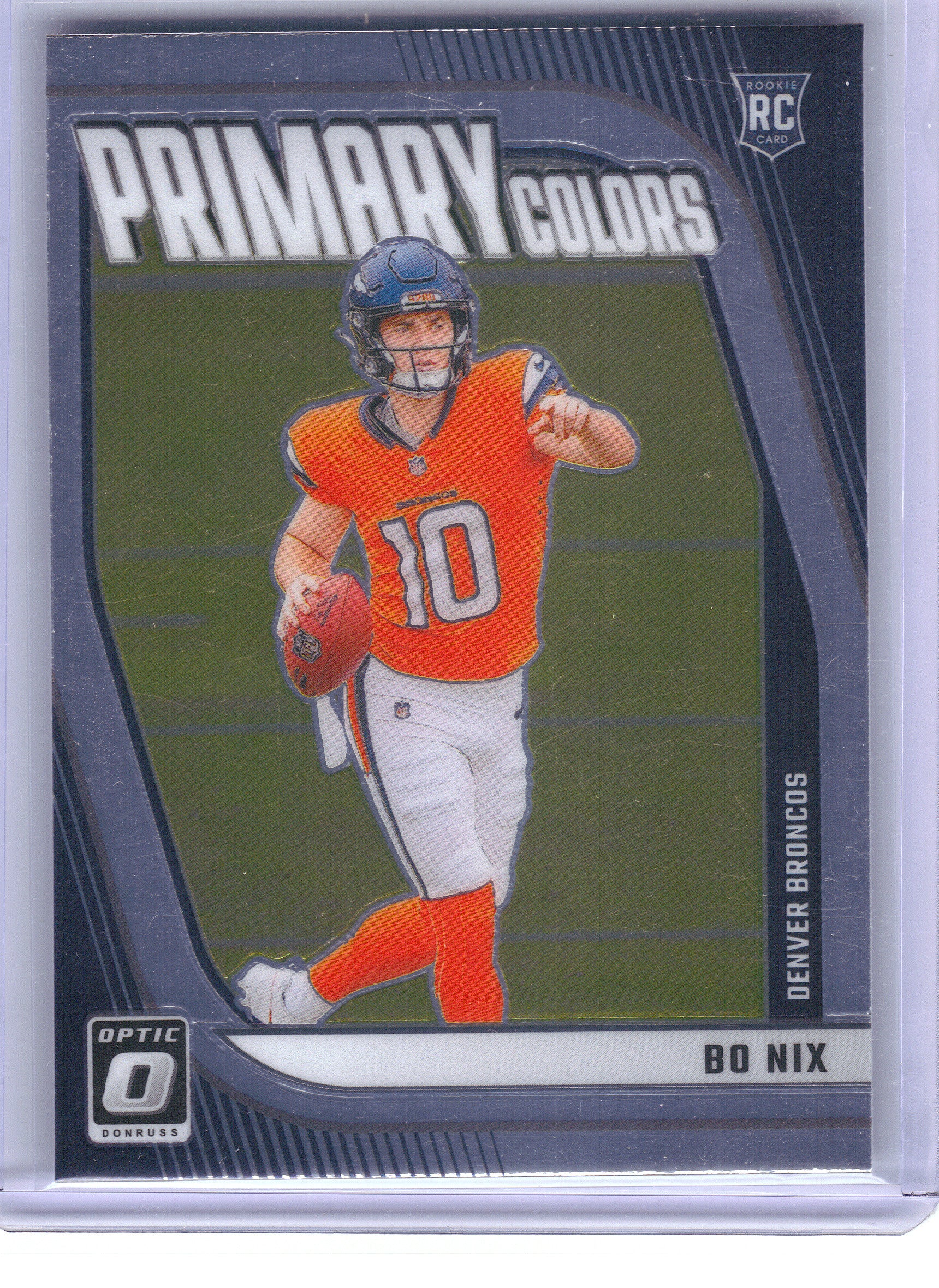 2024 Donruss Optic #4 Bo Nix Rookie Primary Colors Denver Broncos