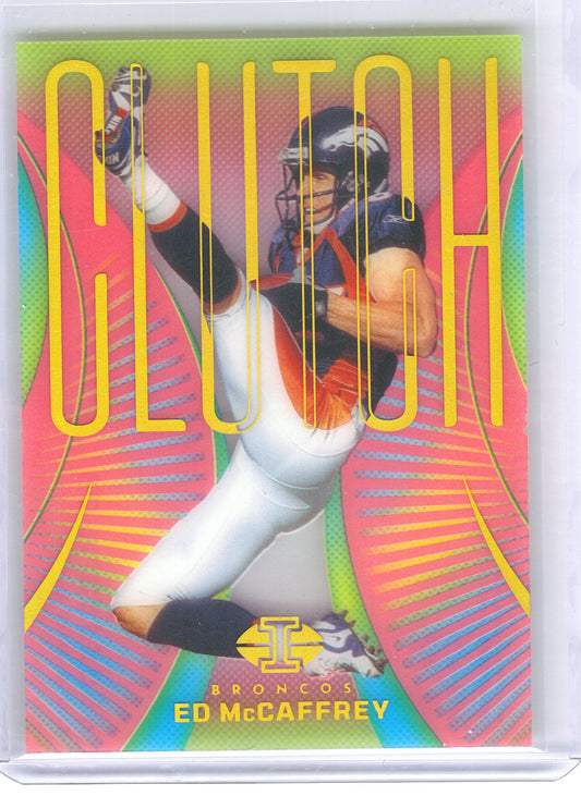 2024 Panini Illusions #15 Ed McCaffrey Clutch Pink #/399 Denver Broncos SN