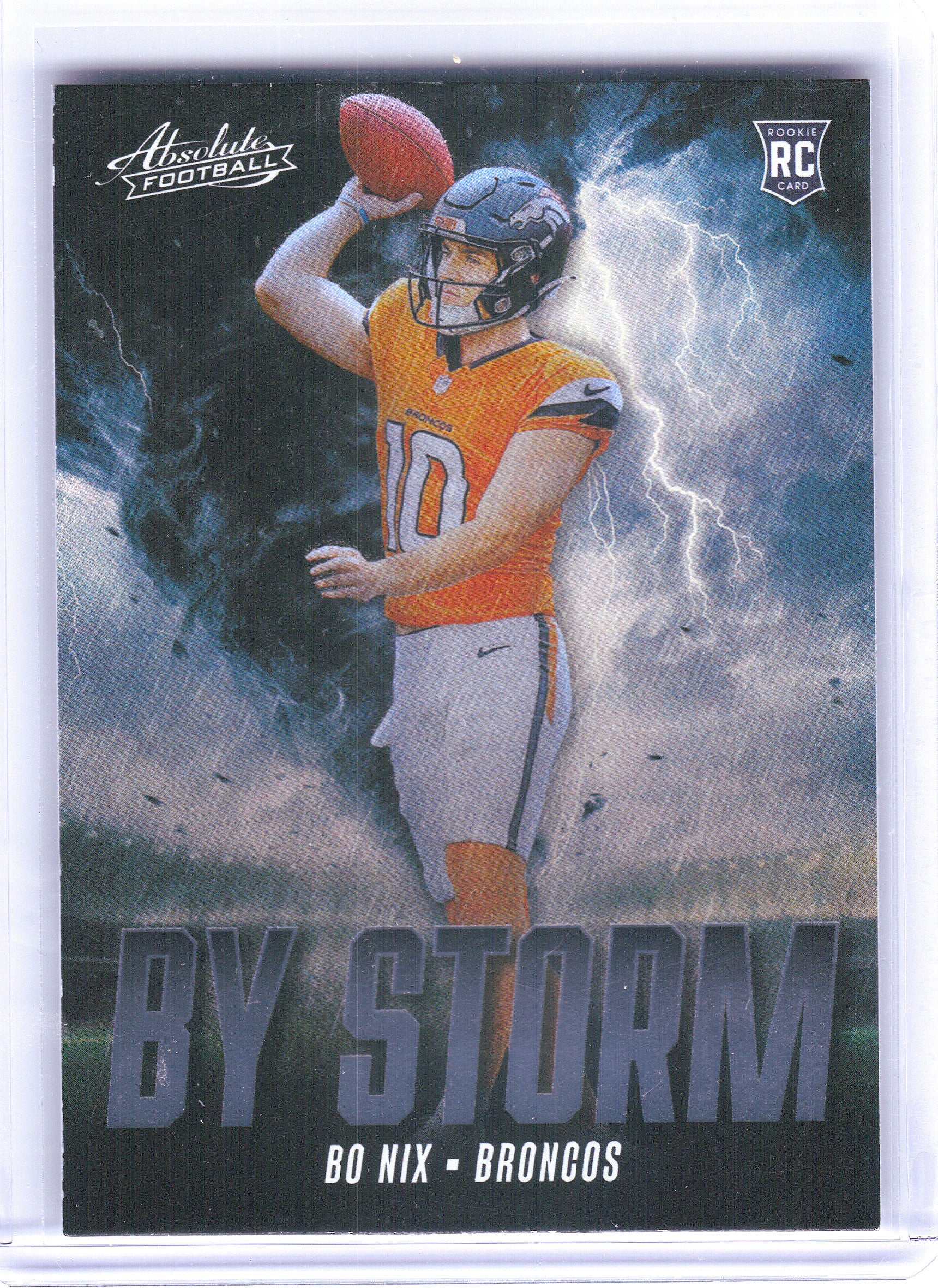 2024 Panini Absolute #BS-BNX Bo Nix By Storm Denver Broncos