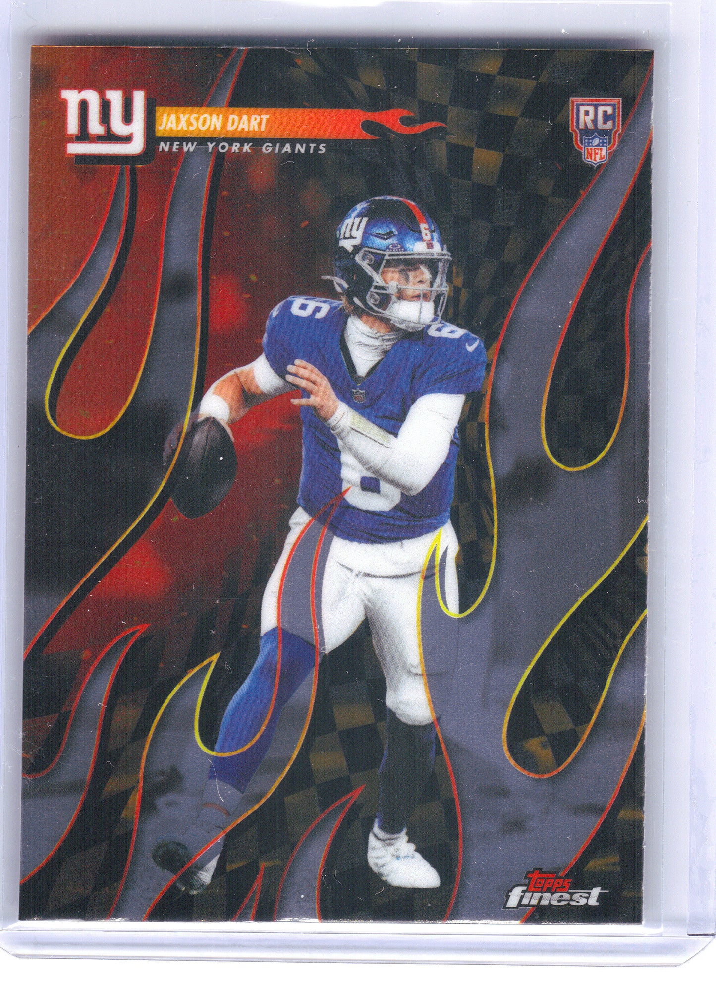 2025 Finest #T-4 Jaxson Dart Torchers New York Giants
