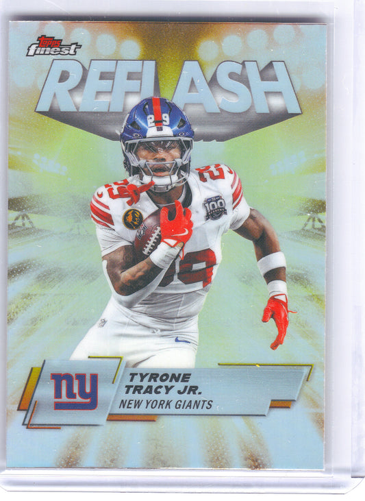 2025 Finest #RF-7 Tyrone Tracy Jr. Reflash New York Giants