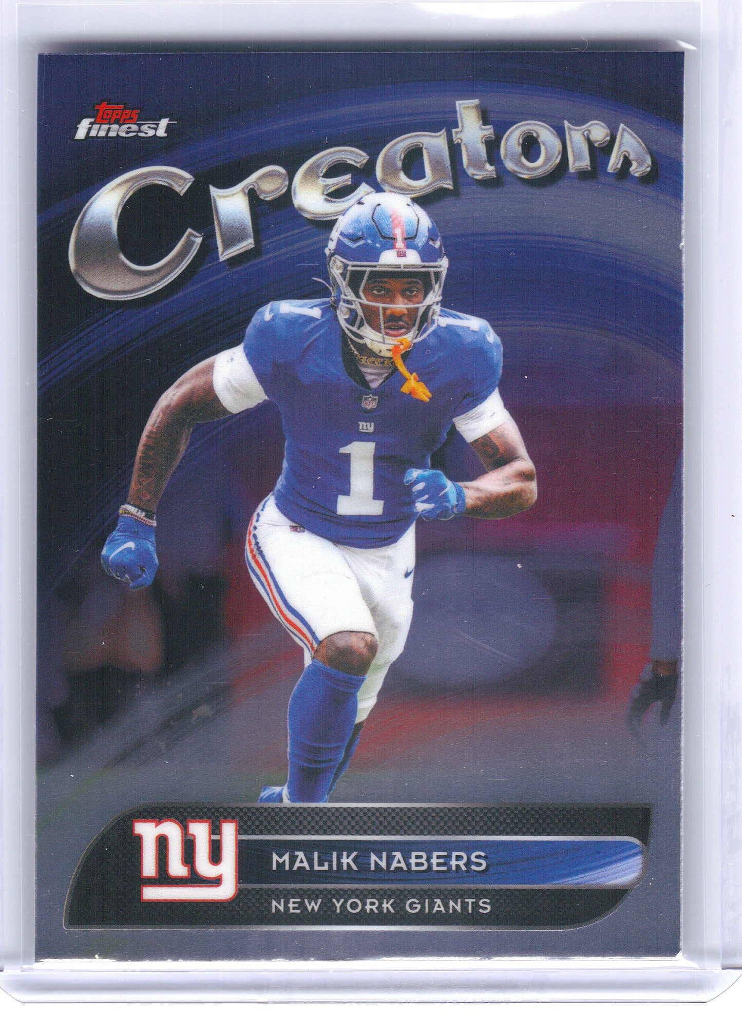 2025 Finest #CR-22 Malik Nabers Creators New York Giants