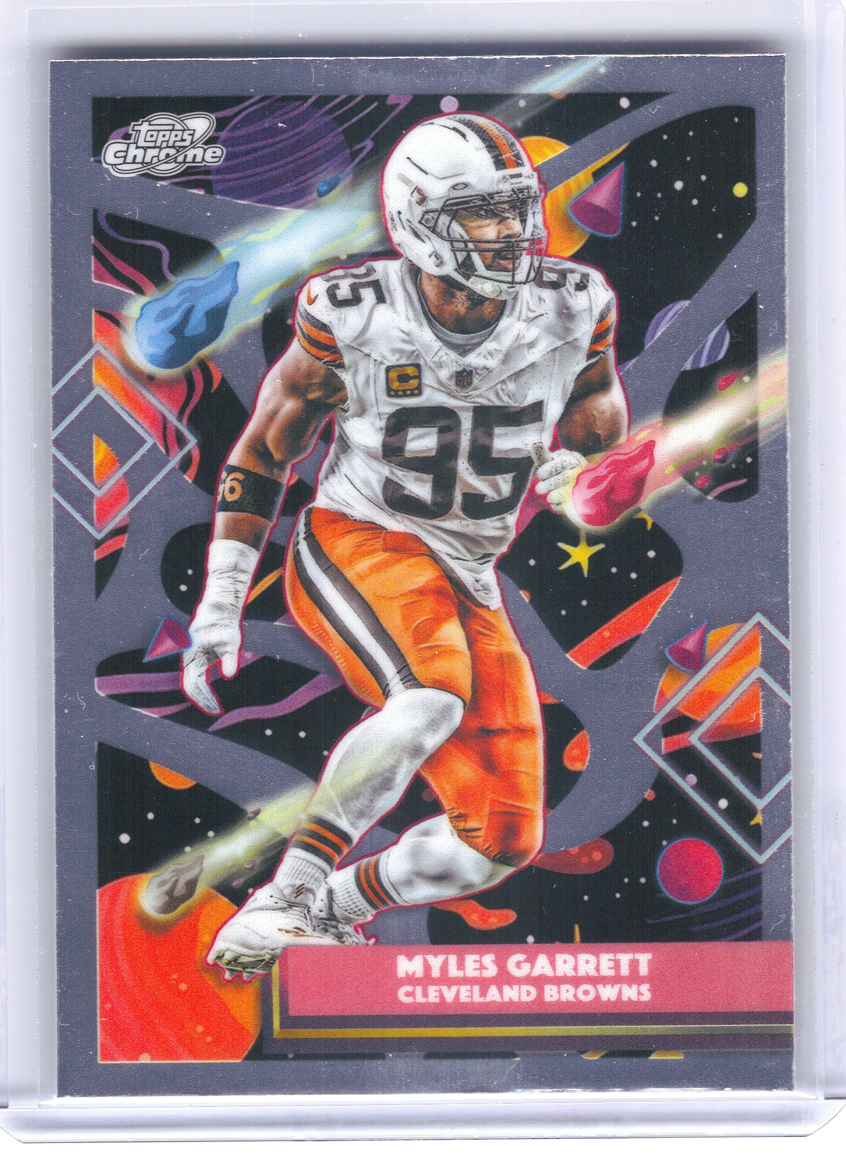 2025 Topps Chrome Cosmic #24 Myles Garrett Cleveland Browns