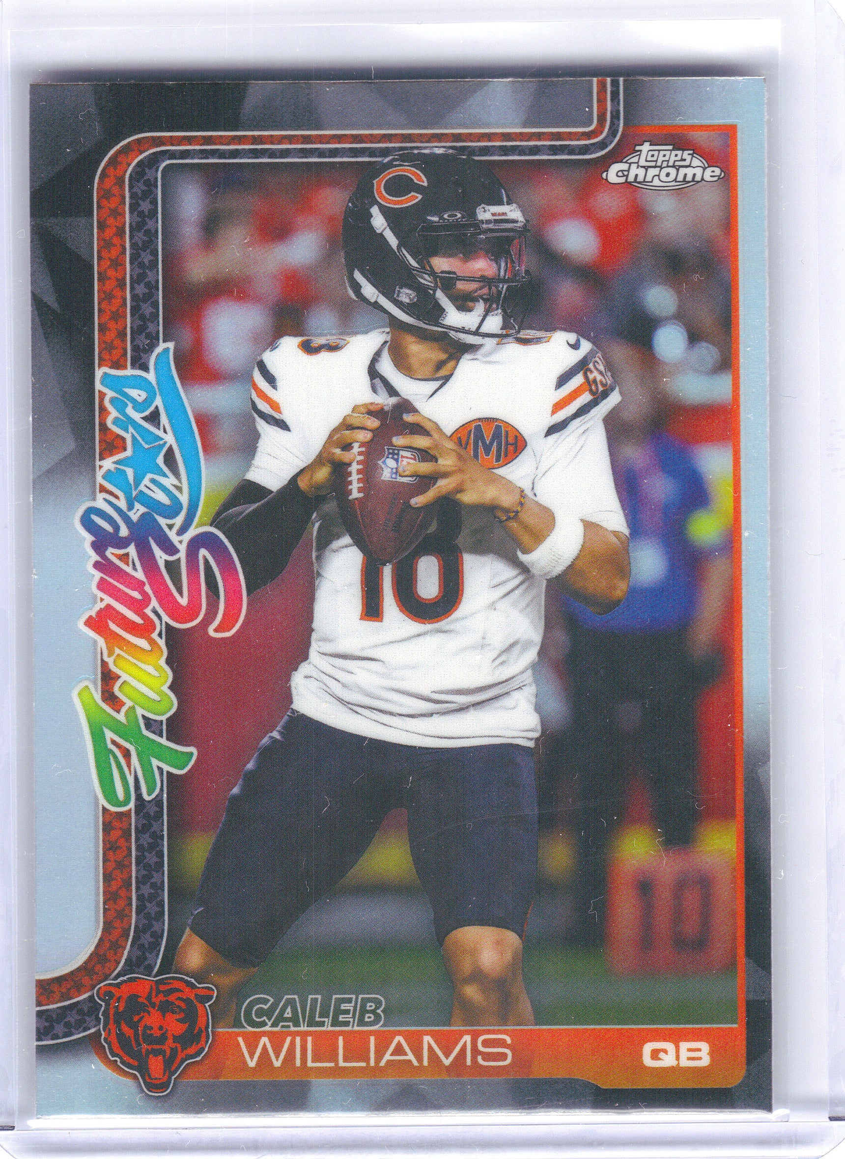 2025 Topps Chrome #FS-1 Caleb Williams Future Stars Refractor Chicago Bears