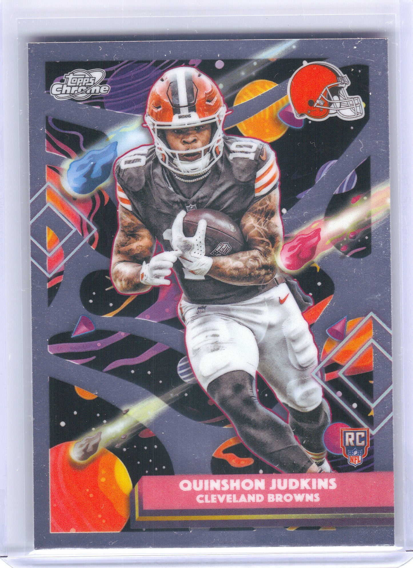 2025 Topps Chrome Cosmic #124 Quinshon Judkins Cleveland Browns RC