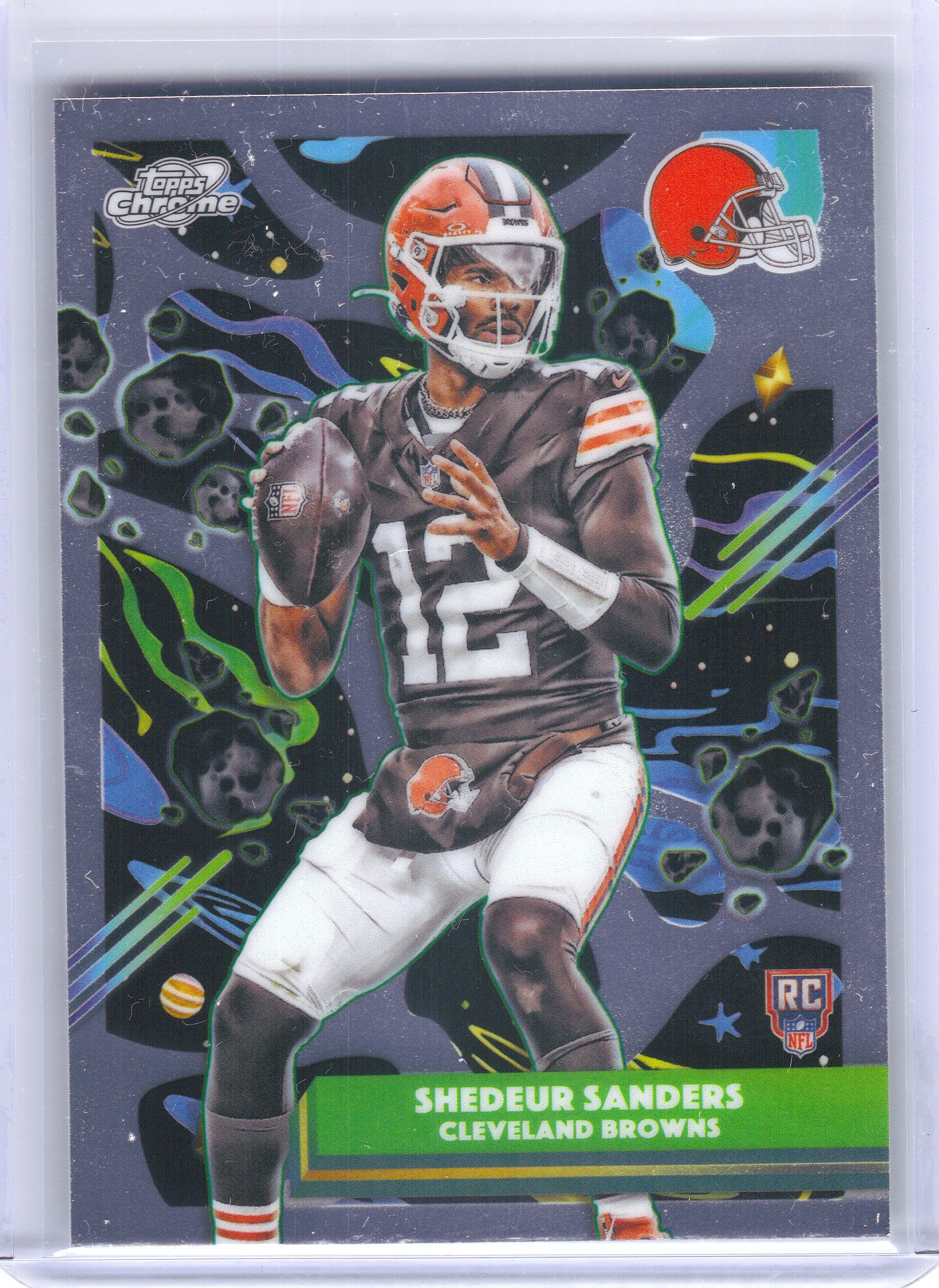 2025 Topps Chrome Cosmic #127 Shedeur Sanders Cleveland Browns RC