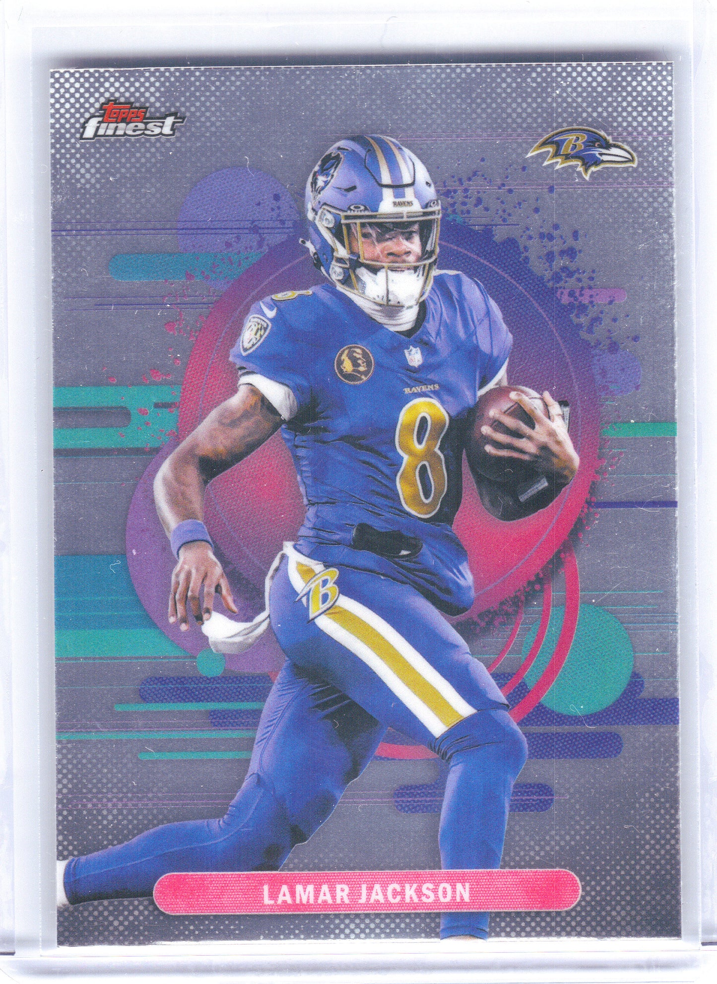 2025 Finest #124 Lamar Jackson Baltimore Ravens