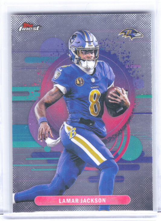 2025 Finest #124 Lamar Jackson Baltimore Ravens