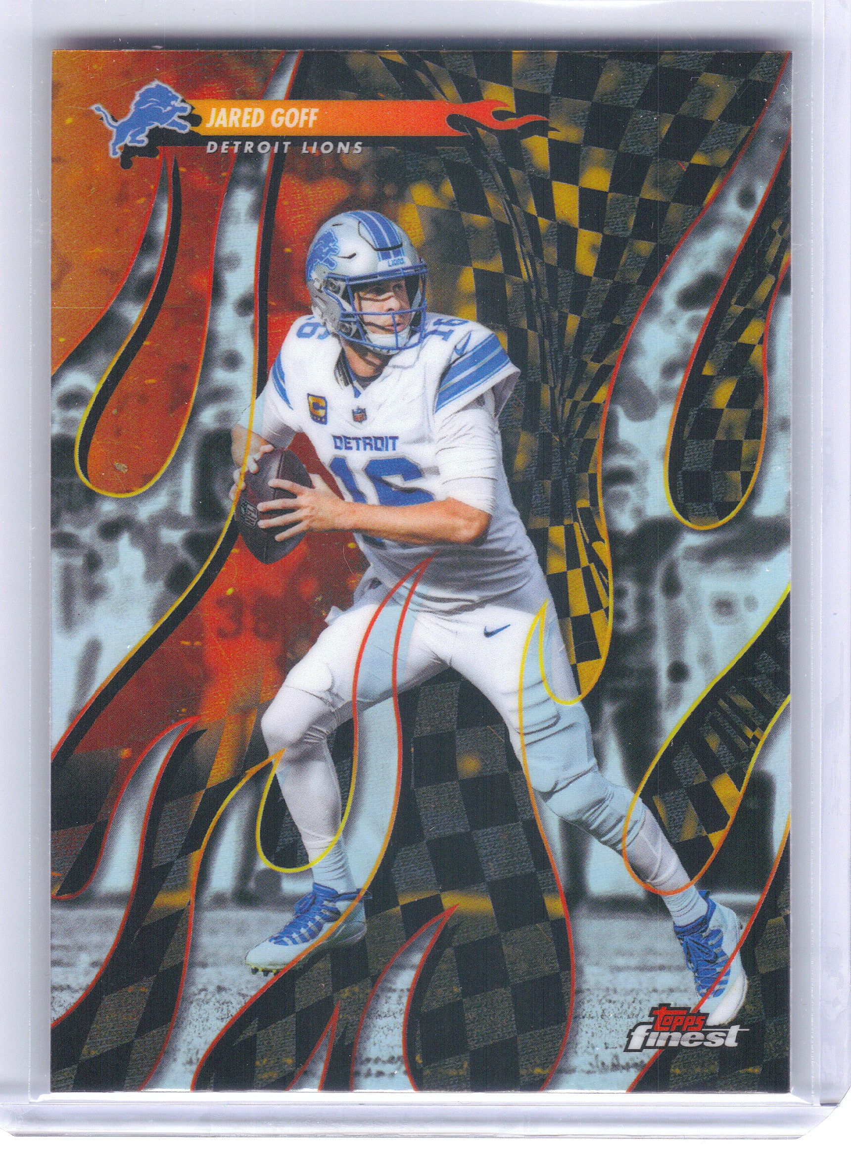 2025 Finest #T-16 Jared Goff Torchers Detroit Lions