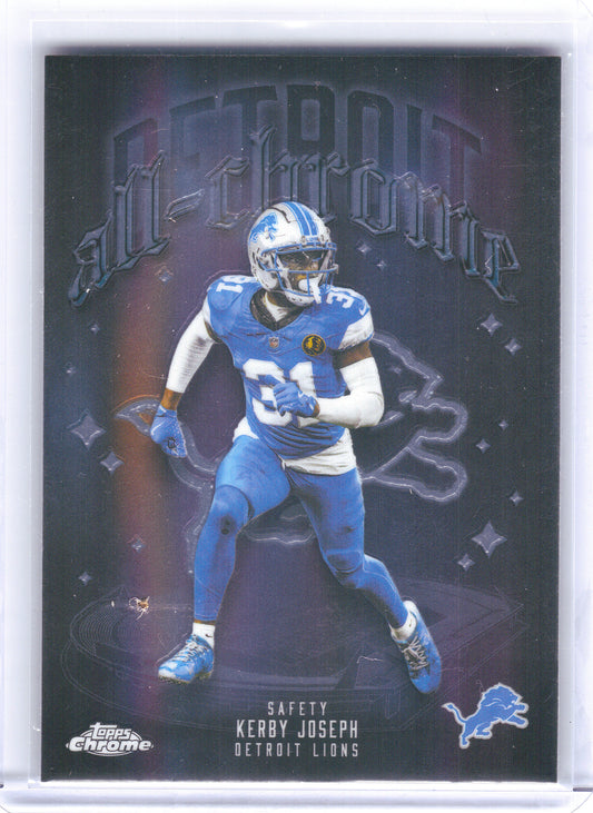 2025 Topps Chrome #ACT-23 Kerby Joseph All Chrome Team Detroit Lions