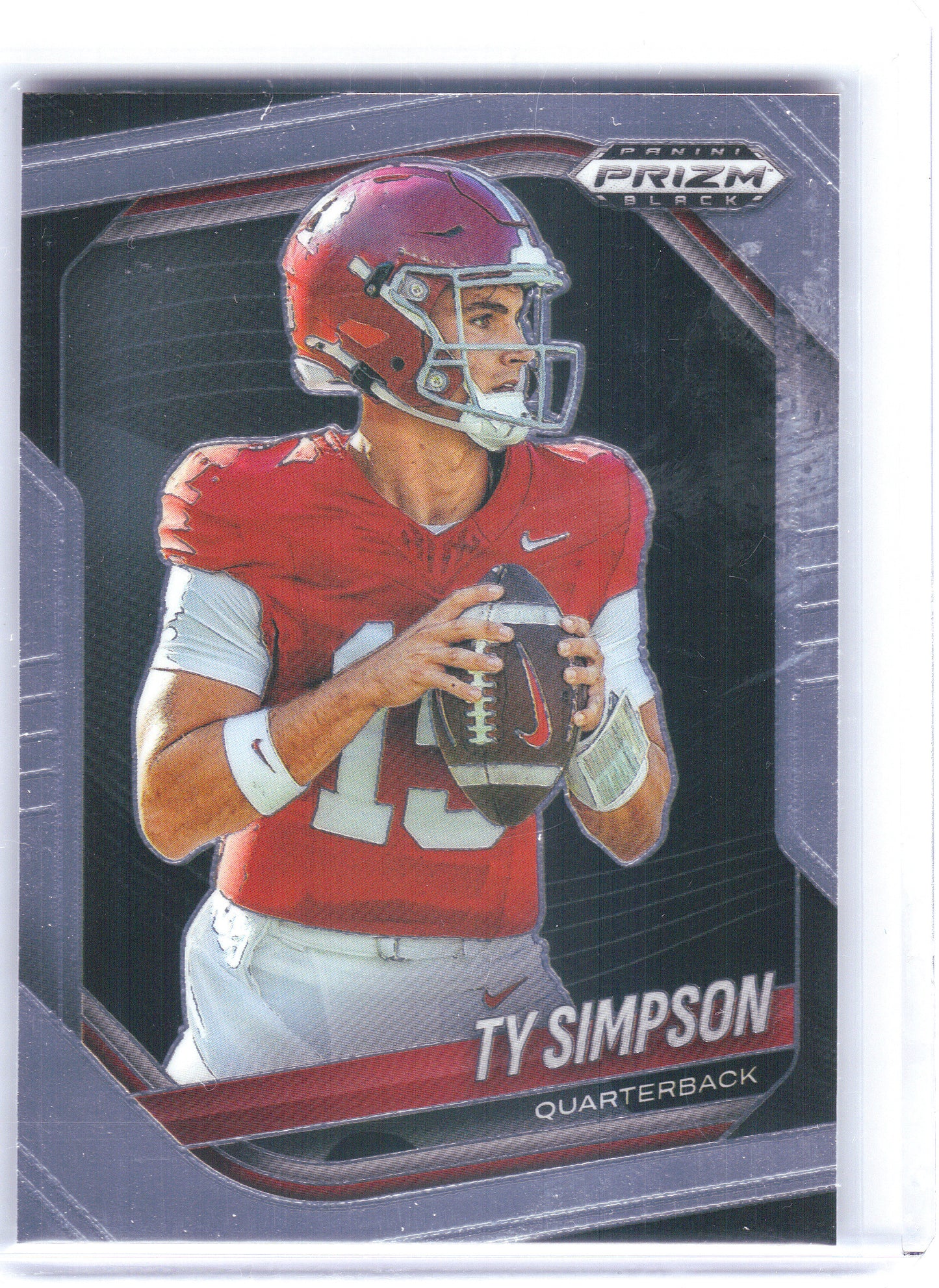 2025 Panini Prizm Black #152 Ty Simpson Alabama Crimson Tide