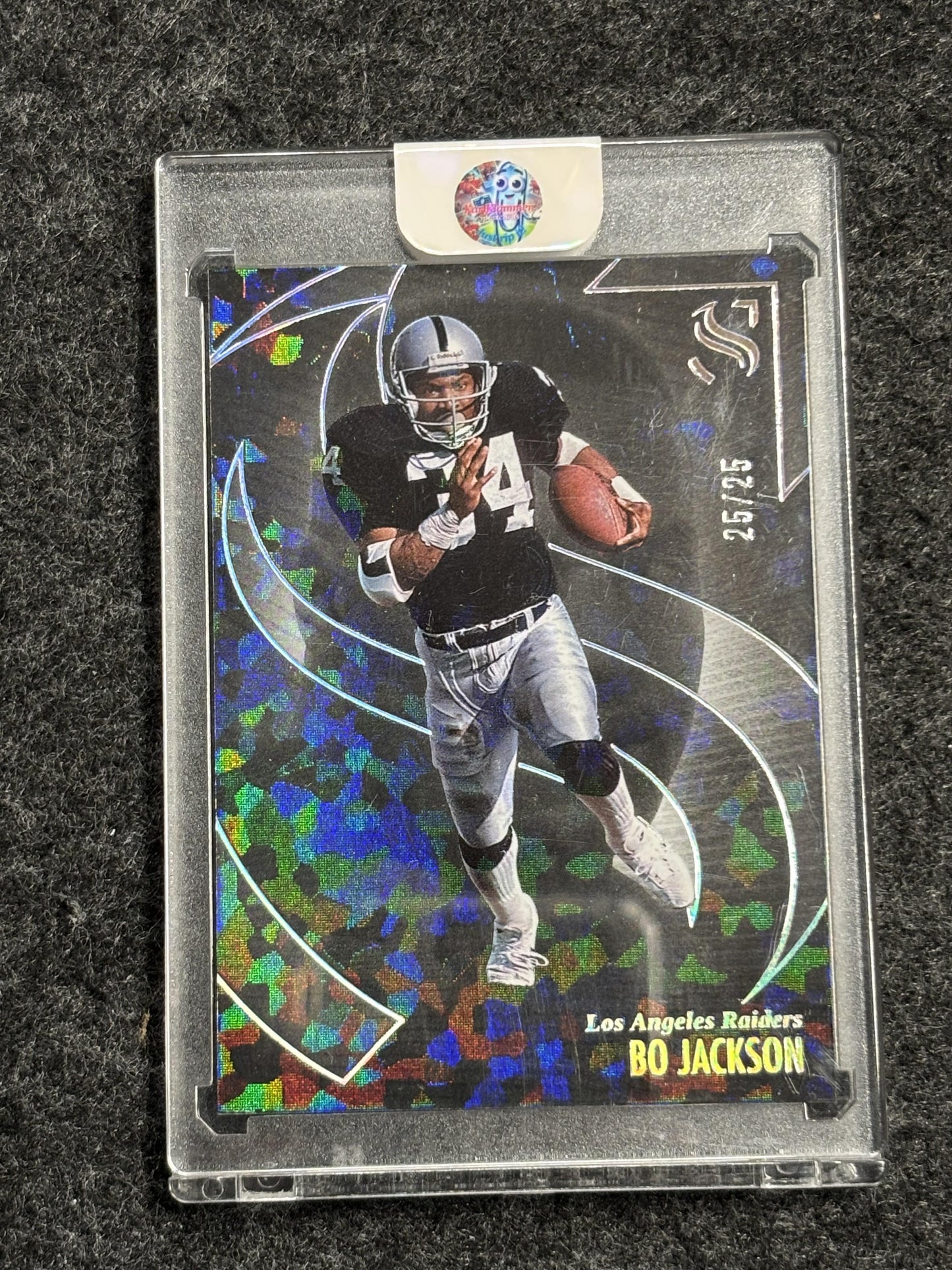 2025 Panini Silhouette #48 Bo Jackson Cracked Ice Bookend Los Angeles Raiders SN