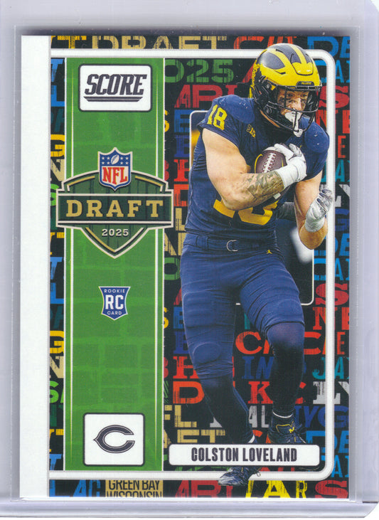 2025 Score #5 Colston Loveland NFL Draft Chicago Bears