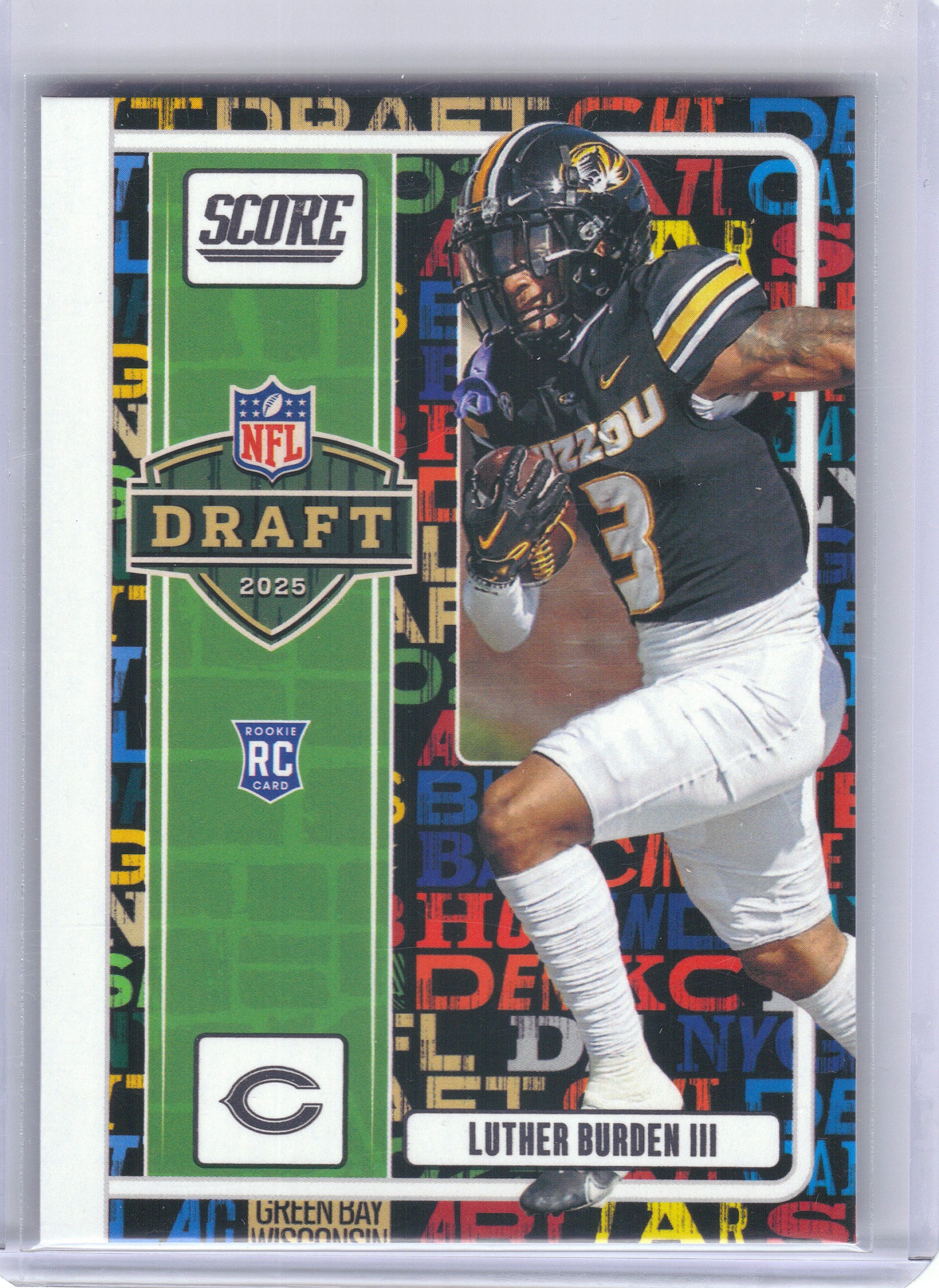2025 Score #7 Luther Burden III NFL Draft Chicago Bears
