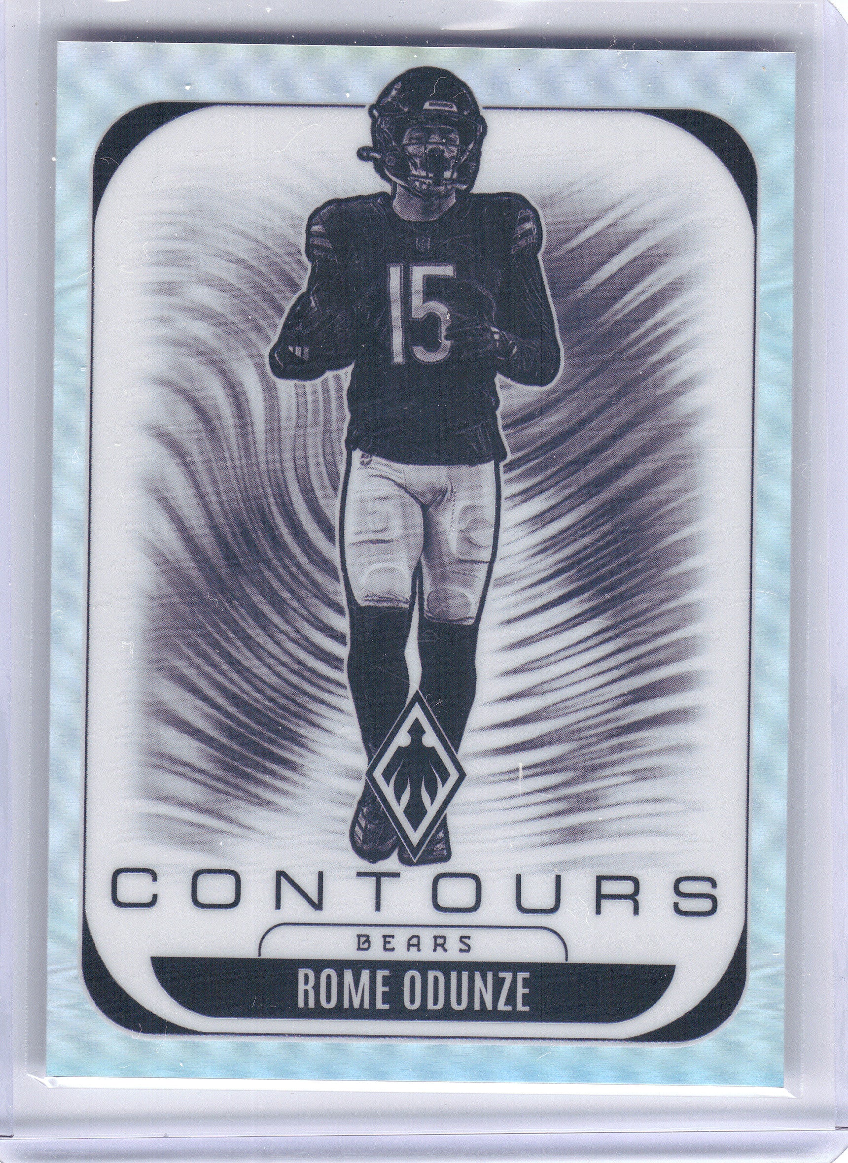 2025 Panini Phoenix #6 Rome Odunze Contours Chicago Bears