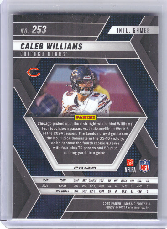 2025 Panini Mosaic #253 Caleb Williams Silver Chicago Bears