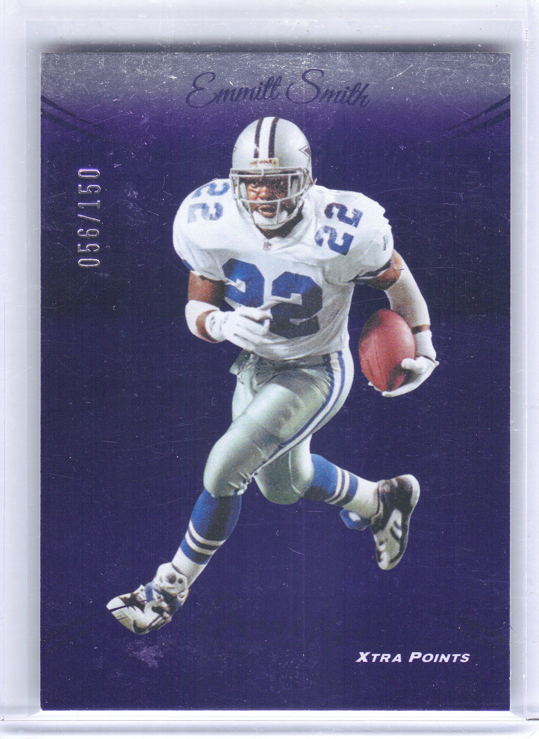 2024 Panini Prestige #83 Emmitt Smith Purple Xtra Points #/150 Dallas Cowboys SN