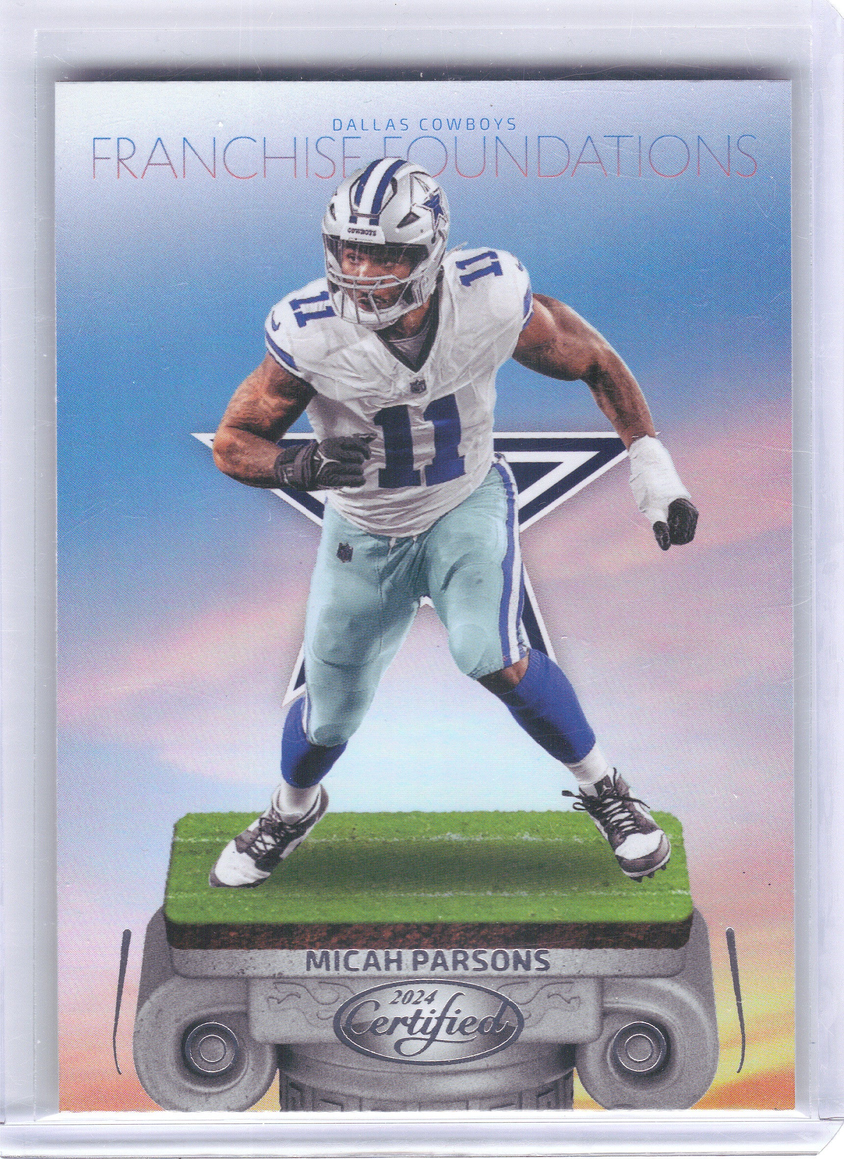 2024 Panini Certified #18 Micah Parsons Franchise Foundations Dallas Cowboys