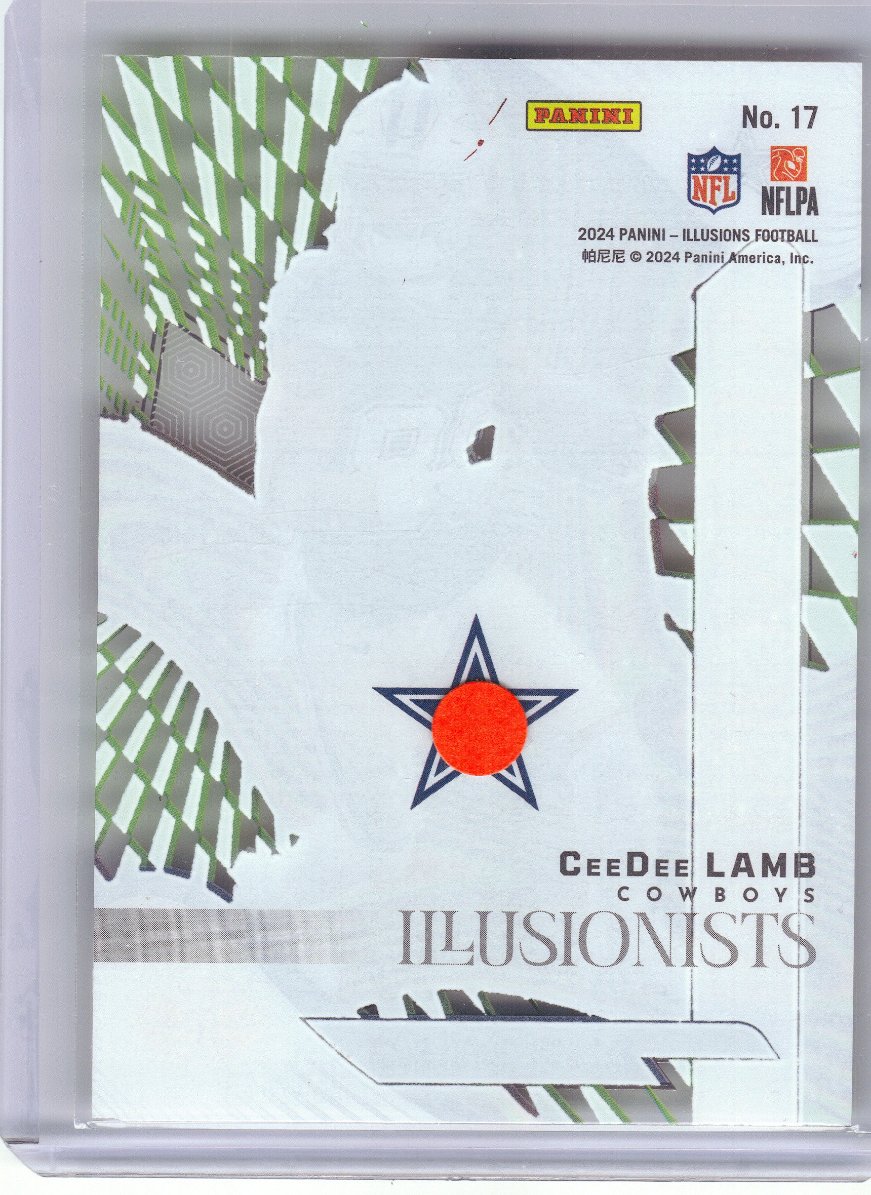 2024 Panini Illusions #17 CeeDee Lamb Illusionists Stardust Dallas Cowboys