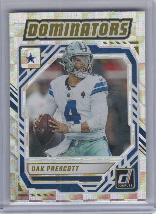 2025 Donruss #DOM-DPT Dak Prescott Dominators x Dallas Cowboys